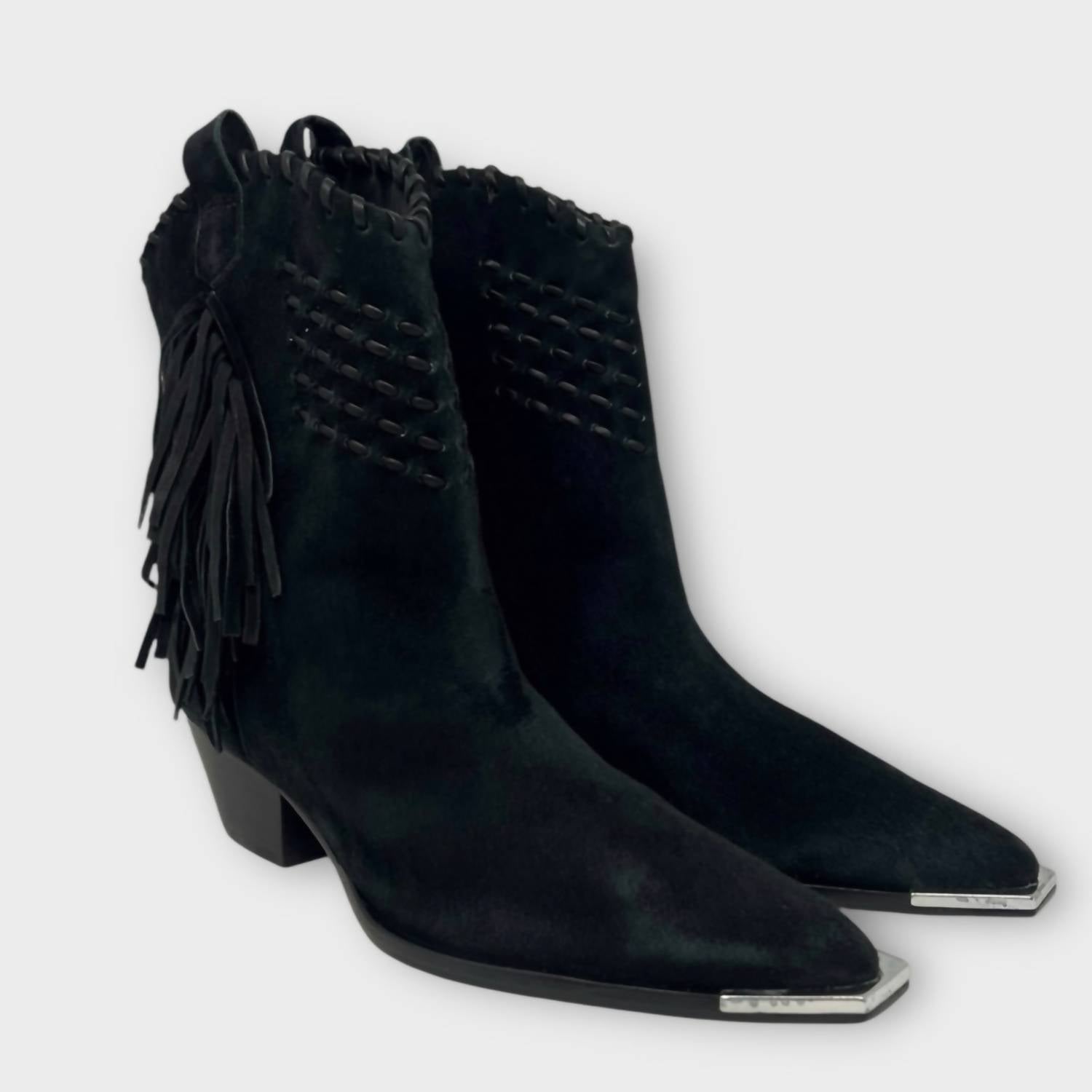 4c2f1524-9578-4b22-9fa9-ea437471c4e4-upscale_15k-1500x1500-70 Schutz - Women's Alexxa Suede Western Bootie - Image 1