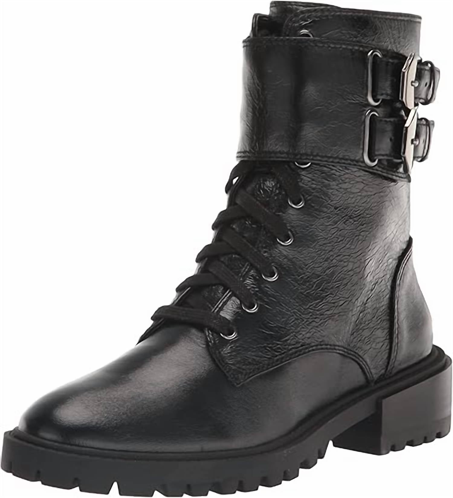 4e8881b0-1219-4efd-a7d8-c19daf7131e5-upscale_15k-1500x1500-70 Vince Camuto - Women's Croc Lace Up Fawdry Block Heel Leather Combat Boot - Image 1