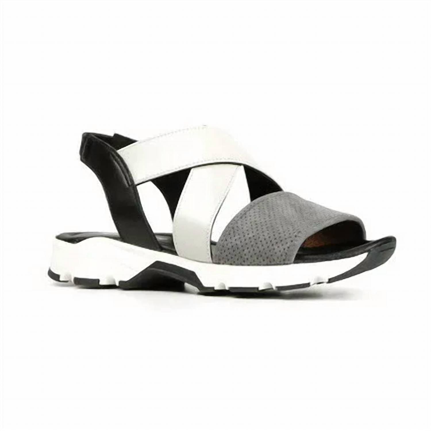 4f0c6f83-554f-4c28-86f7-43b8ae7af276-upscale_15k-1500x1500-70 All Black - WOMEN CROSS STRAP & BAND SANDAL - Image 1
