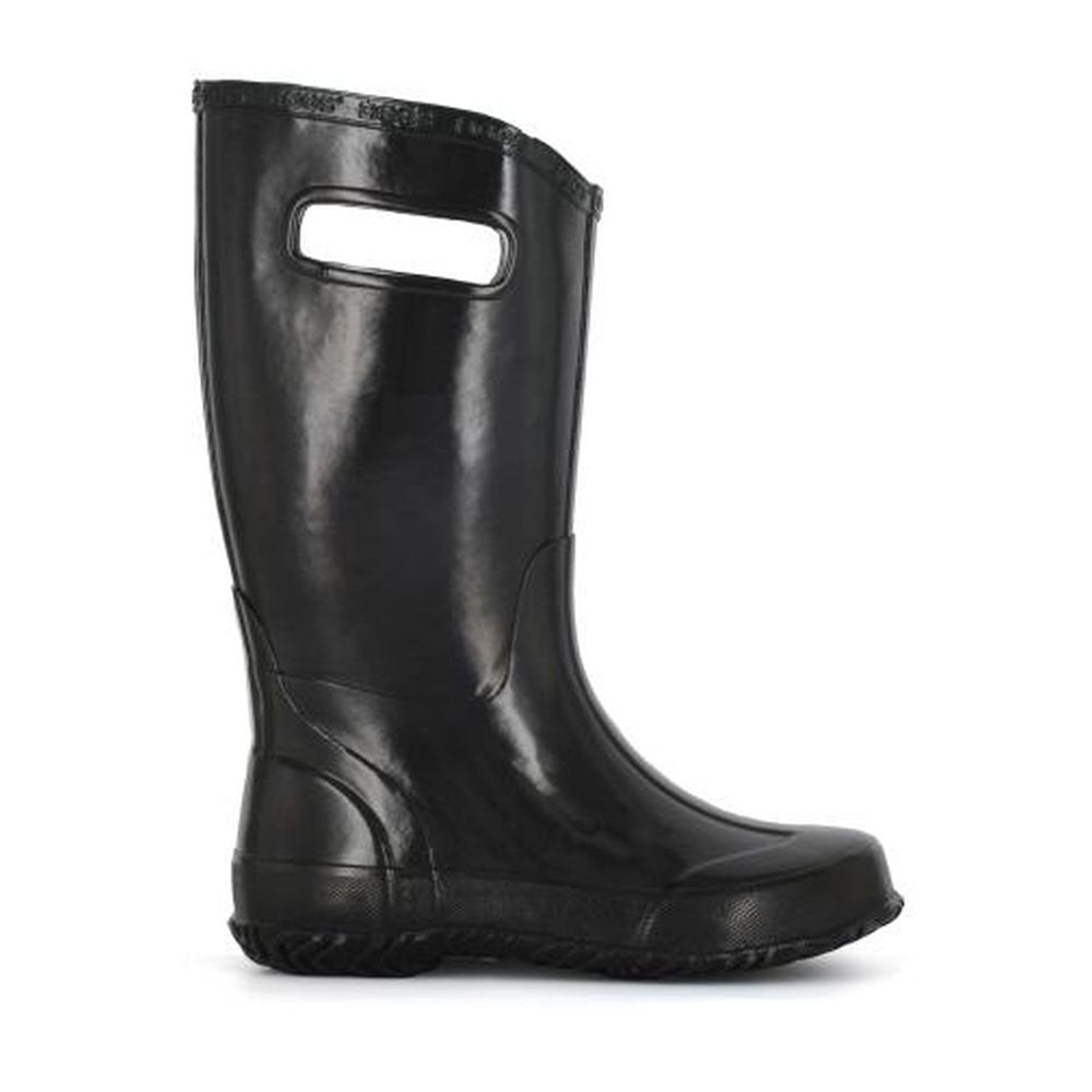 51hWjT0kPML BOGS Kids Solid Black Rain Boots - Image 1
