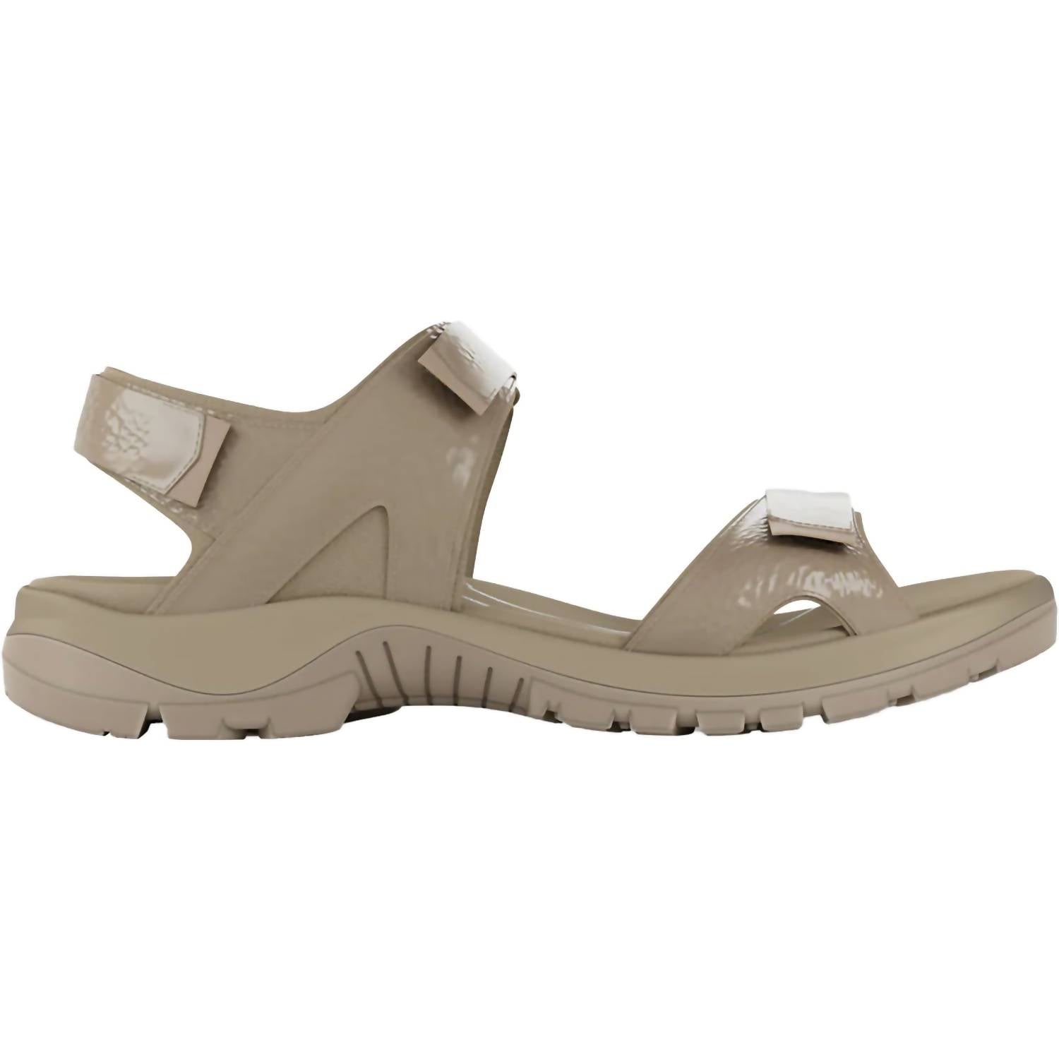 54ac7dd0-9444-4713-b046-b32332bf2aec-upscale_15k-1500x1500-70 Ecco - Women's 2.0 3s Nude Crinkle Patent Offroad Sandal - Image 1