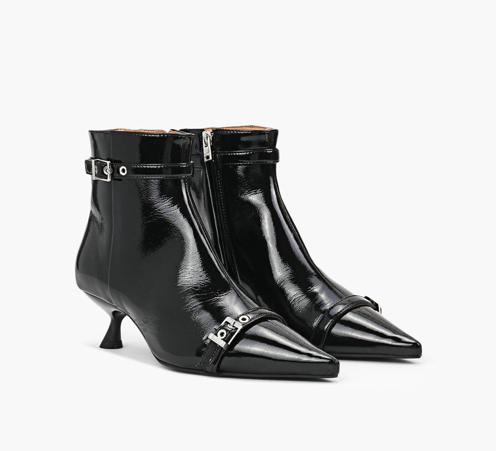 5818a702-4808-4e31-95e3-a065a5456b64-upscale_15k-1500x1500-70 Ganni - Women's Eyelets Kitten Heel Boot - Image 1