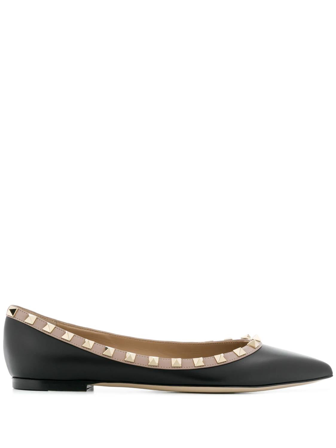 5c085e6e-8bf1-4bfd-b4d5-308aa36caf11-upscale_15k-1500x1500-70 Valentino Garavani - Women's Rockstud Embellished Ballerina Flats - Image 1