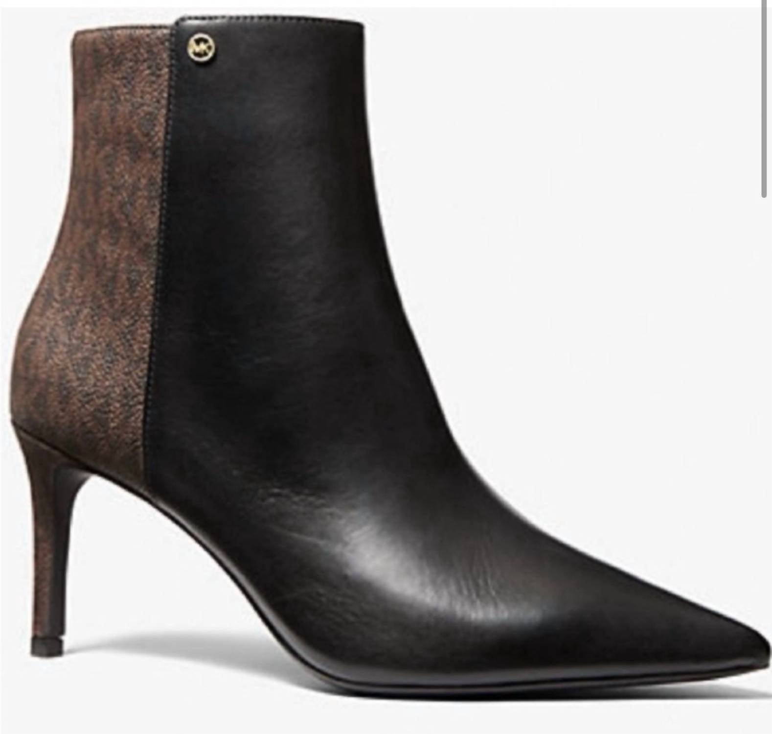 5fcb7902-0d58-42b8-9216-b5f46e8e6430-upscale_15k-1500x1500-70 Michael Kors - Women's Alina Flex Pointed Toe Logo Booties - Image 1