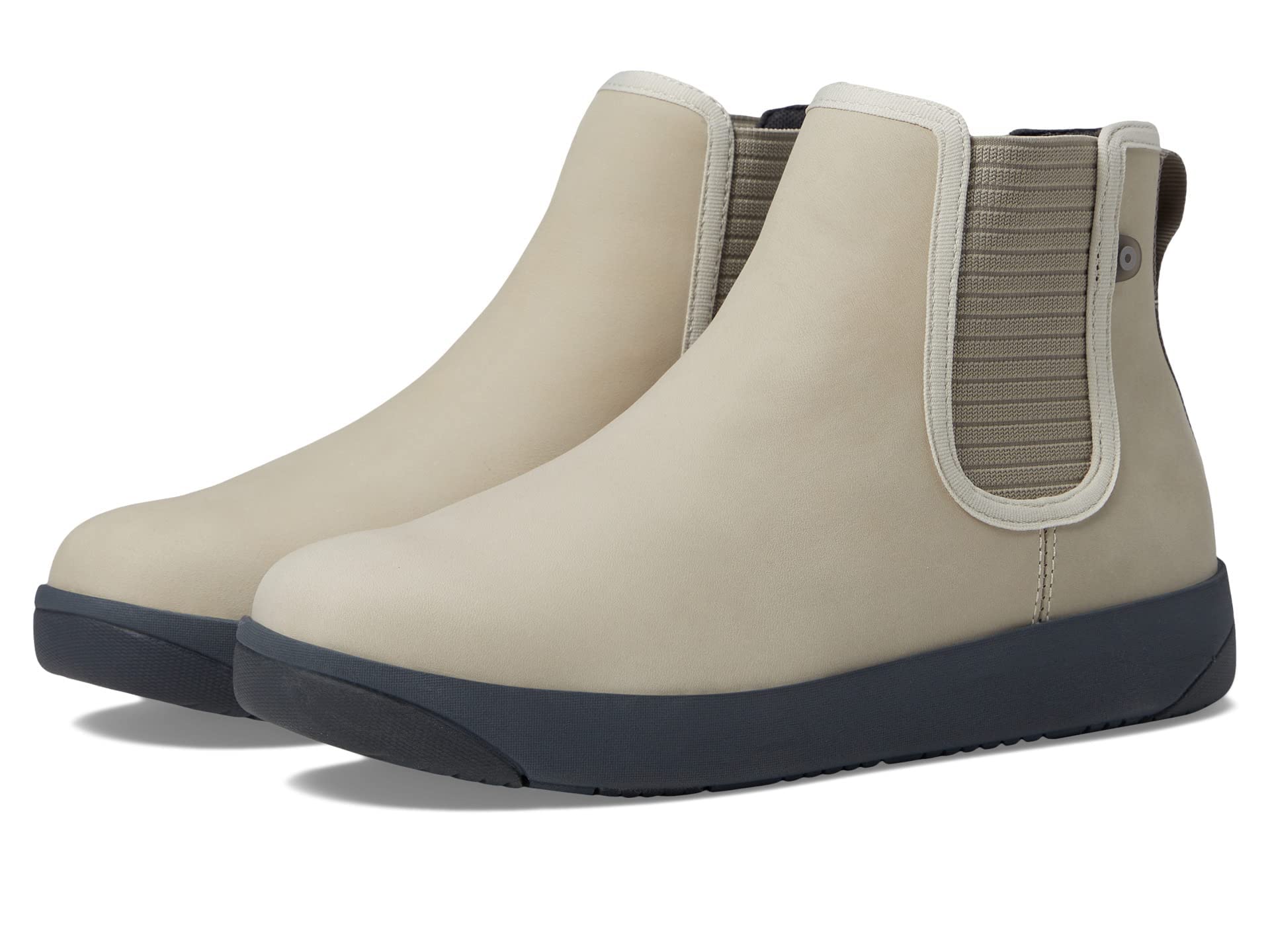 61drntFC3pL_1442c8b8-3f2b-4642-ba88-deebd230de11 BOGS Kicker Chelsea Leather Boots - Oatmeal - Image 1