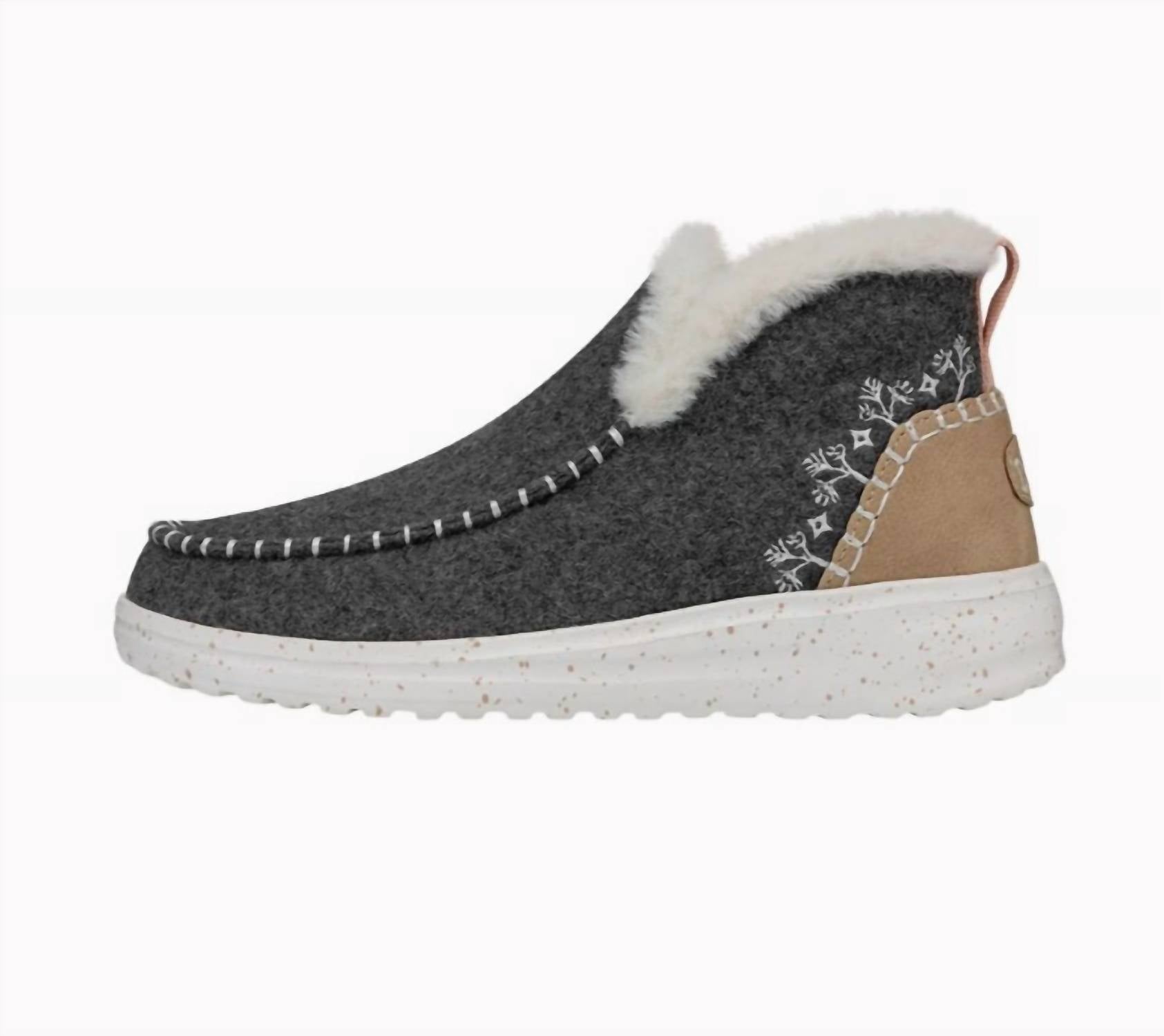 65581af7-0ca7-46ee-9eee-c5540c3a5220-upscale_15k-1500x1500-70 Hey Dude - Women's Denny Faux Shearling Shoes - Image 1