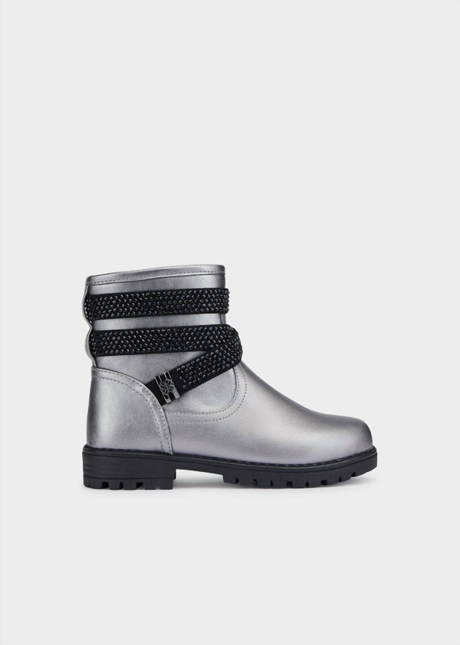 6729ab02-b5db-456b-8d11-6911d40e5e8c-upscale_15k-1500x1500-70 Mayoral - Kid's Rhinestone Strap Biker Bootie - Image 1
