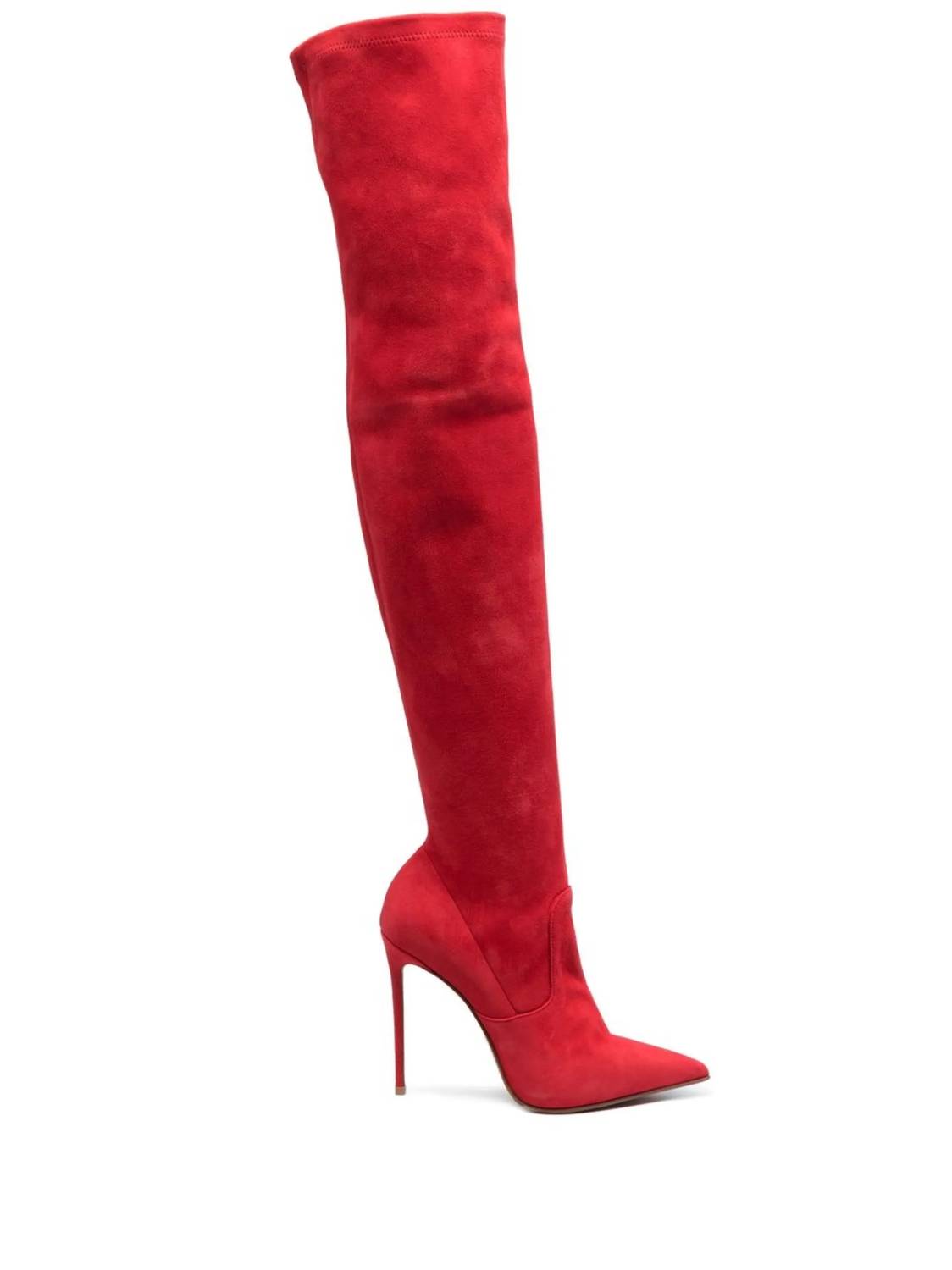 68d1c345-ae1d-4ee3-8574-a919cf542b4d-upscale_15k-1500x1500-70 Le Silla - PRELOVED Eva stretch suede thigh high slip on leather boots - Image 1