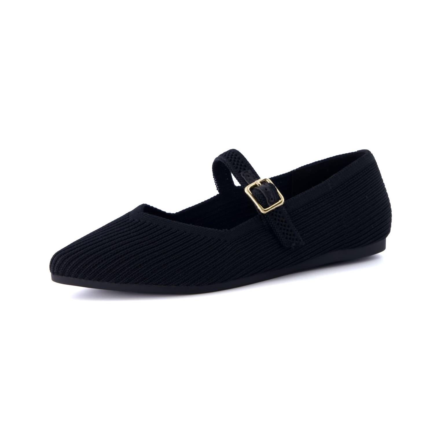 69d5d573-ca1f-44b8-b7b3-b9e46a62811d-upscale_15k-1500x1500-70 Cushionaire - Women's Sonnet Mary Jane Knit Flat Sandals - Image 1