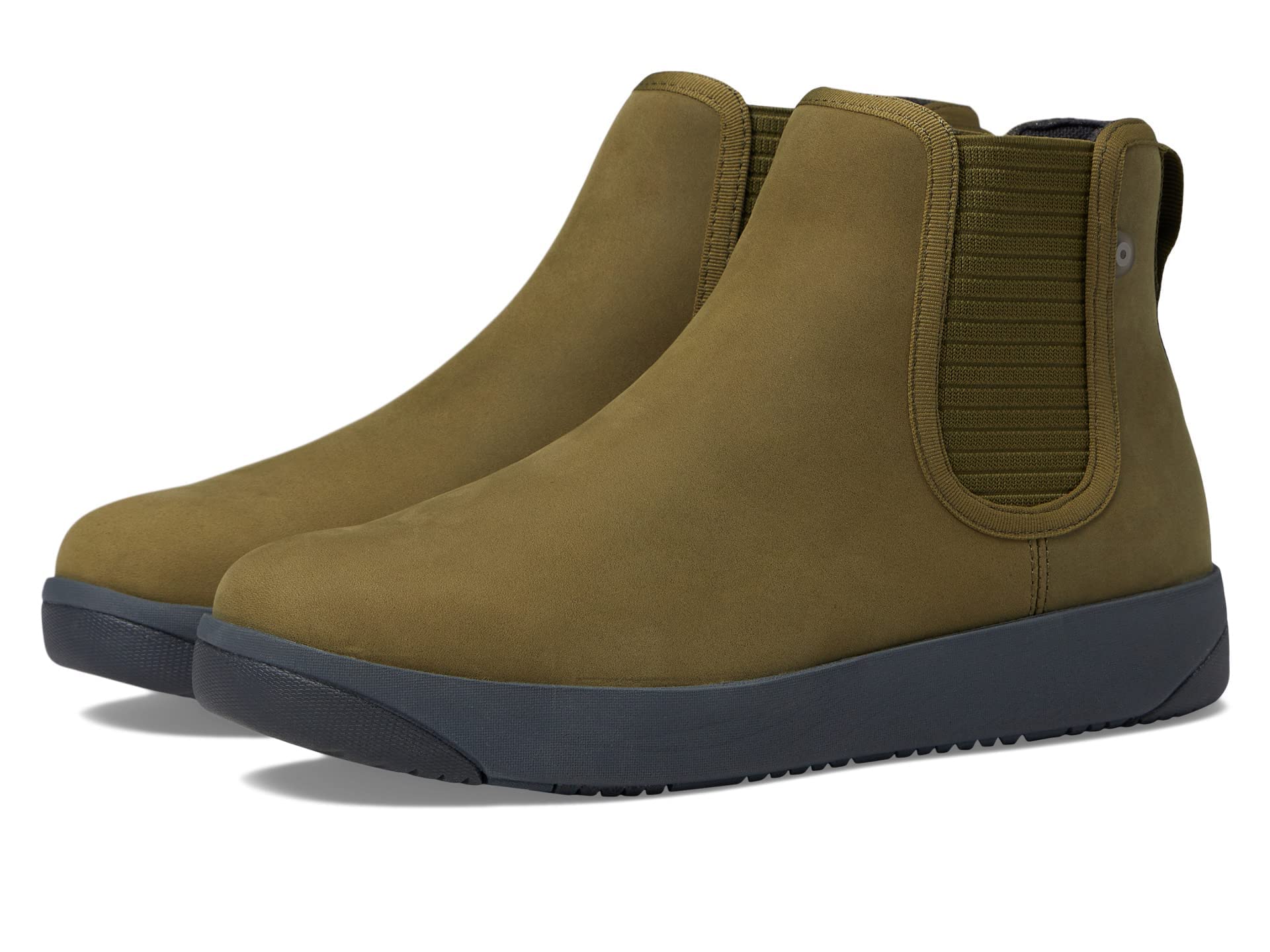 71j9gCJzrYL_41d43e5a-246d-4974-b91c-cc4eec9cbd07 BOGS Kicker Chelsea Leather Boots - Olive - Image 1