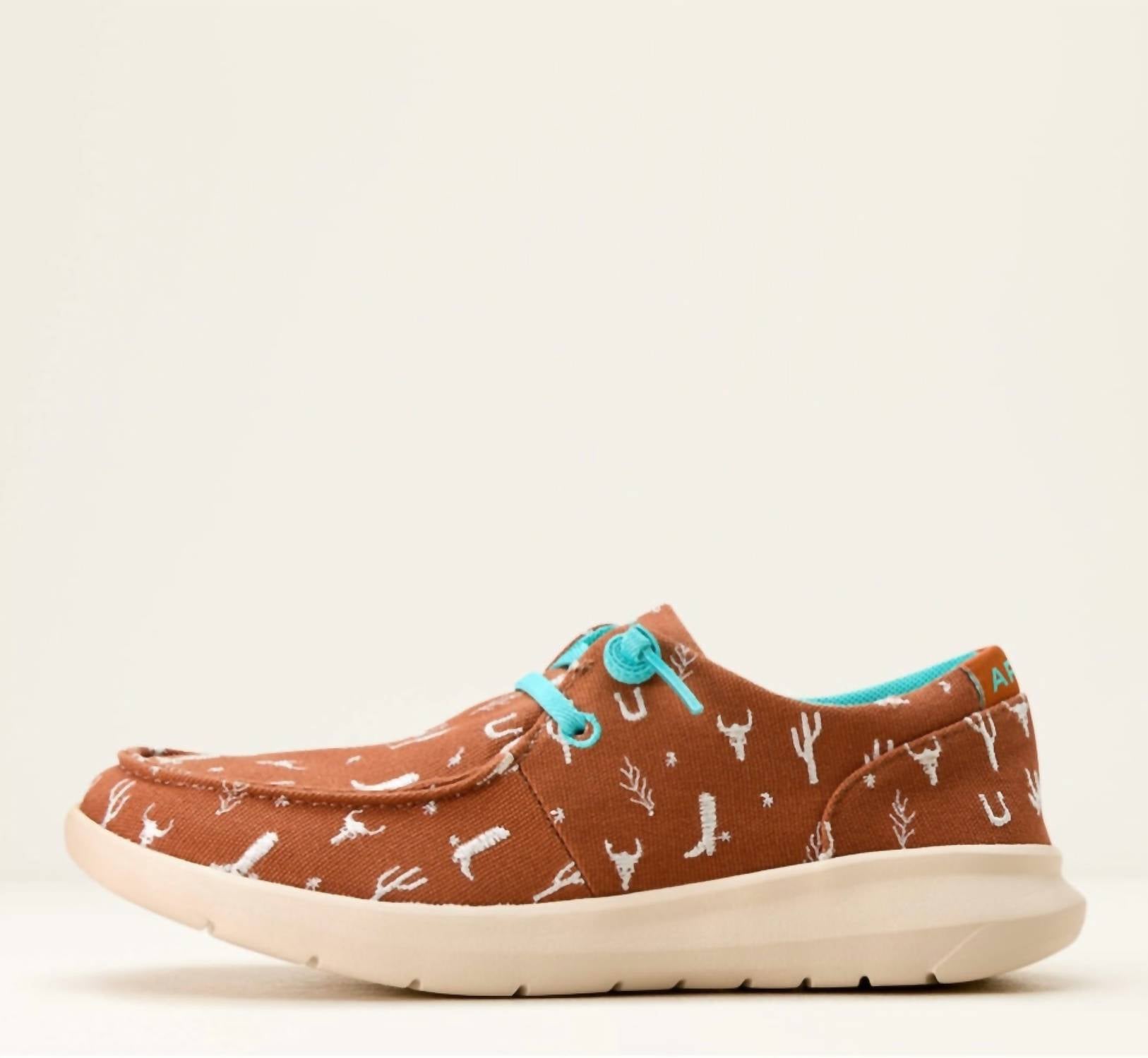 72c8c89a-0227-4524-86cc-dfa6c70c79f1-upscale_15k-1500x1500-70 Ariat - Women's Hilo Doodle Western Icons Shoes - Image 1