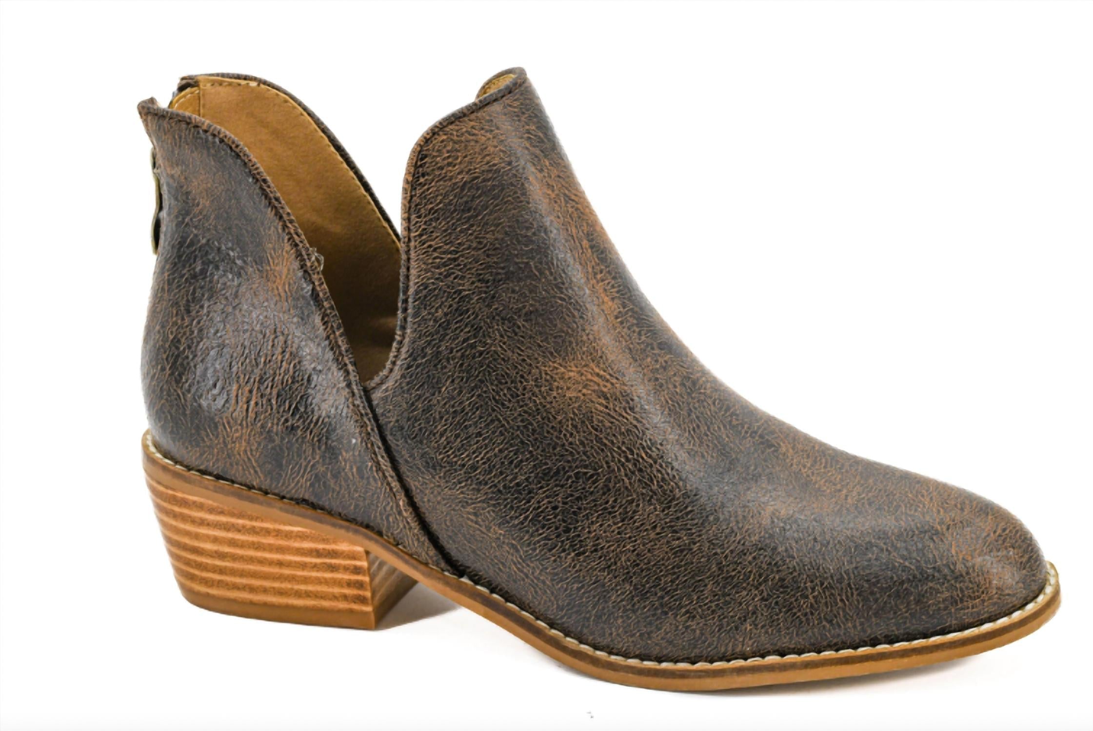 73727275-9a4c-4374-93d7-b63ca01ee4e9-upscale_15k-1500x1500-1 Corkys Footwear - Women's Crinkle Vanish Ankle Bootie - Image 1