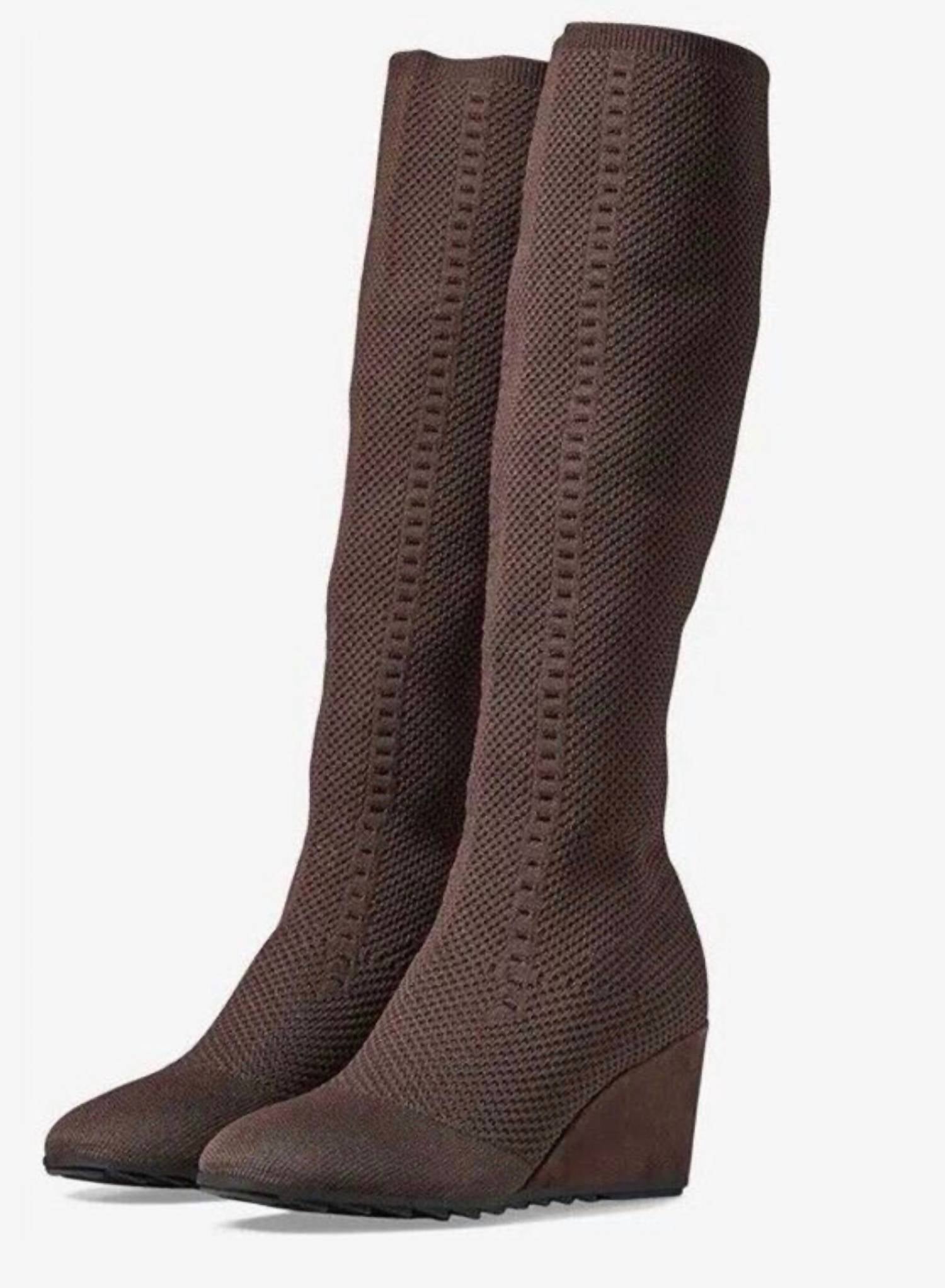 81b0386f-f550-46a6-a8fc-b2f26a931ca0-upscale_15k-1500x1500-70 Eileen Fisher - Women's Kasana Stretch Knit Pull On Boots - Image 1