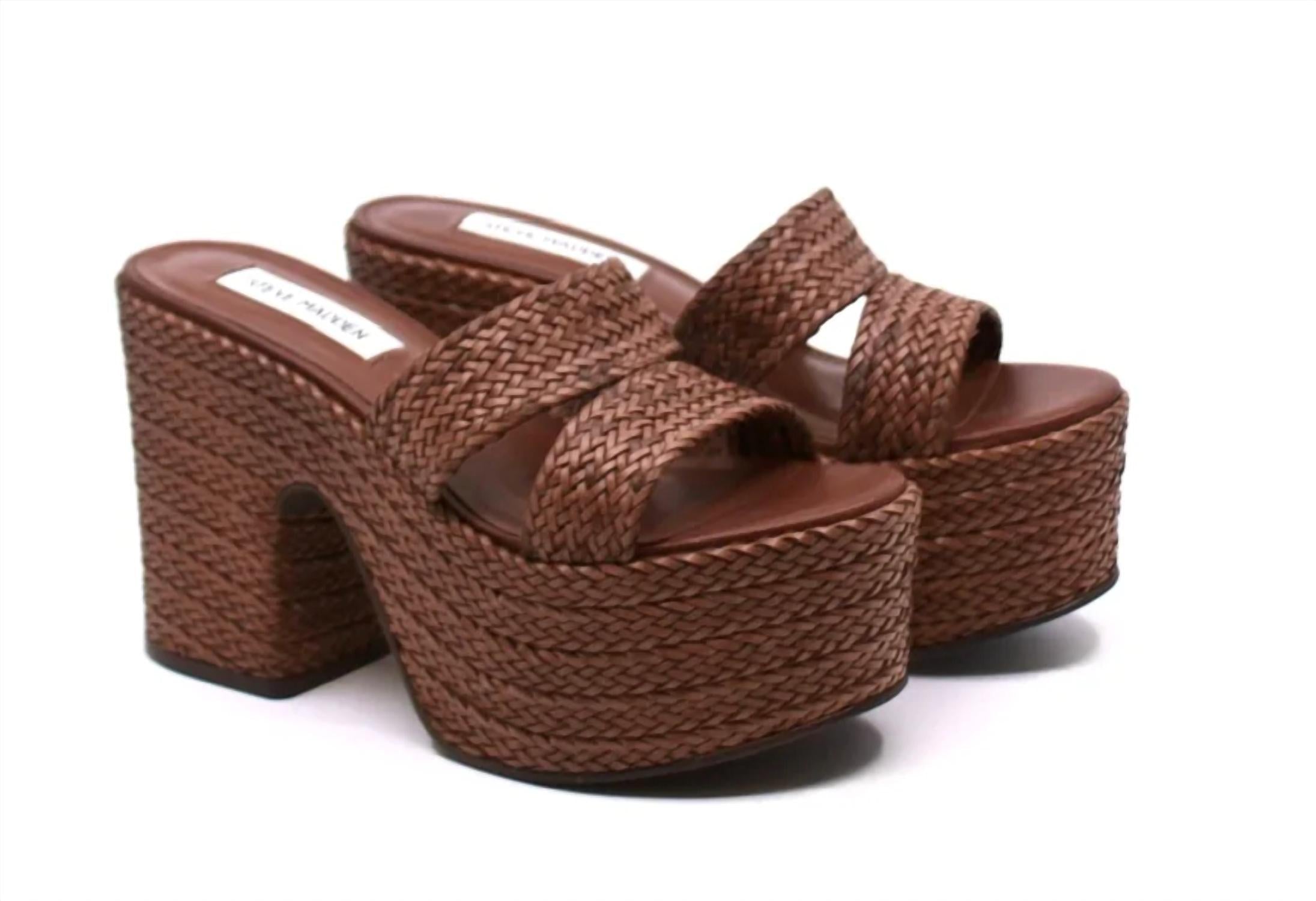 882ed021-7e3c-4cc8-8bf1-4d18a05617c8-upscale_15k-1500x1500-1 Steve Madden - Women's Round Toe Platform Raffia Heel - Image 1