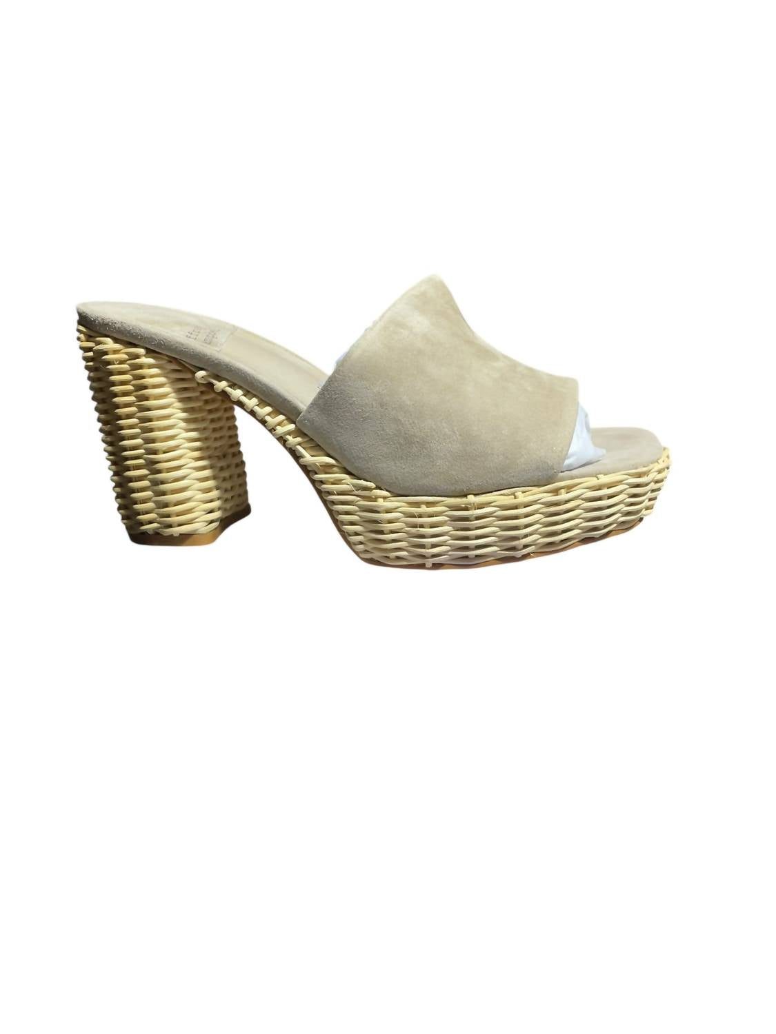 96460249-5303-4240-b6aa-ae88a56b2070-upscale_15k-1500x1500-70 Jeffrey Campbell - Women's Magda Wicker Suede Shoes - Image 1