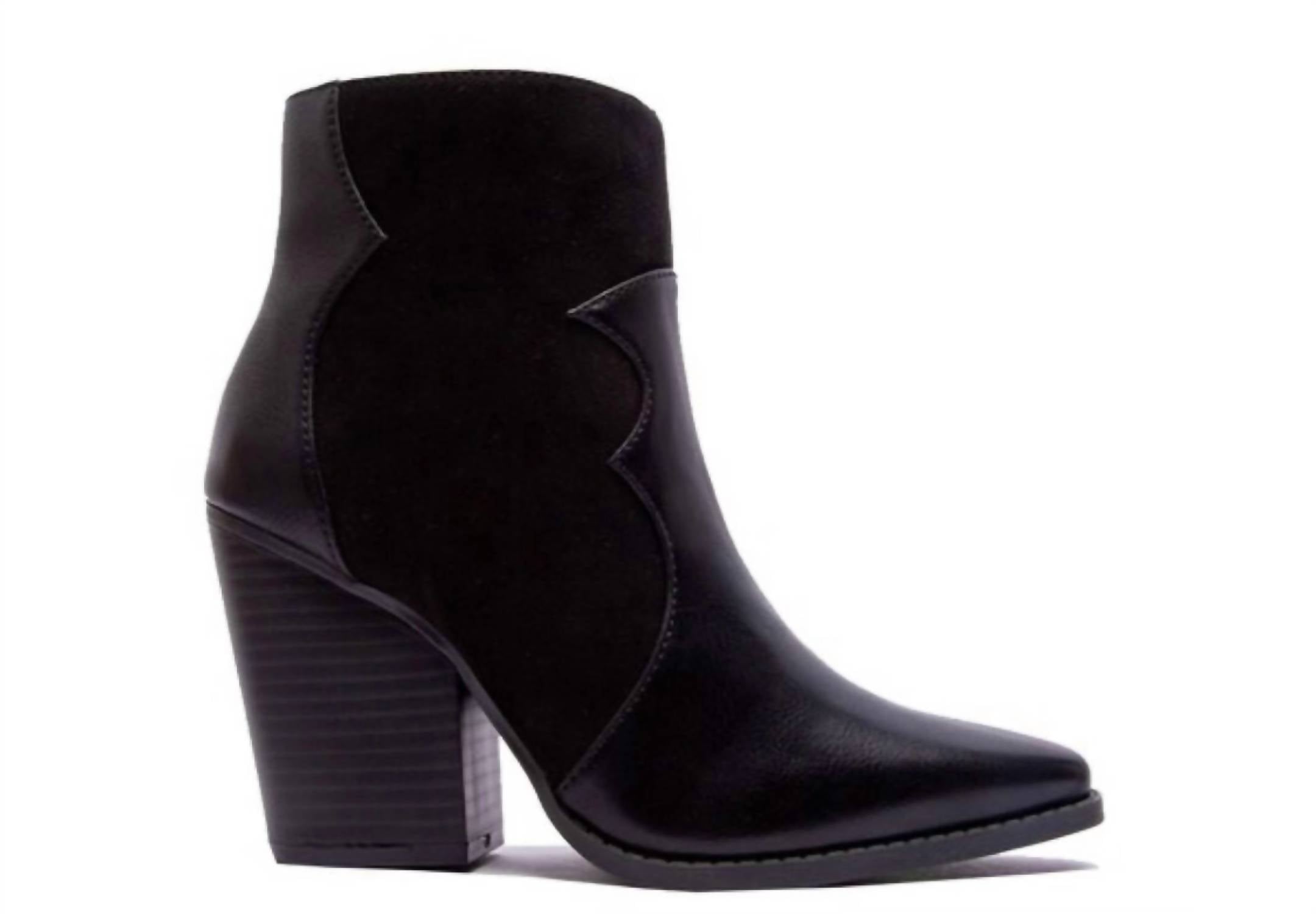 9919d208-e030-4ac8-9e6b-d7e709742adf-upscale_15k-1500x1500-1 Qupid - Women's Western Chic Block Heel Booties - Image 1