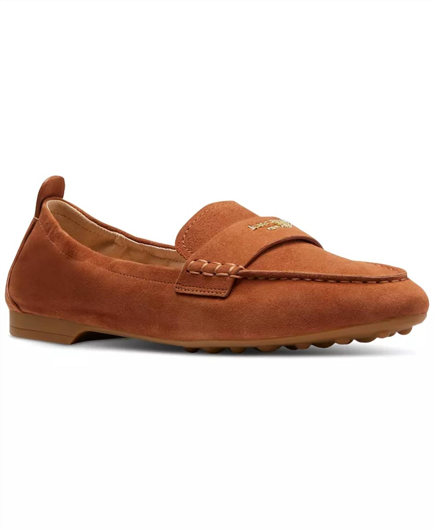 9d712fc8-1f7f-4bce-9751-02bb936f7cc9-upscale_15k-1500x1500-1 Kate Spade - Women Eltiza Chestnut Suede Loafer - Image 1