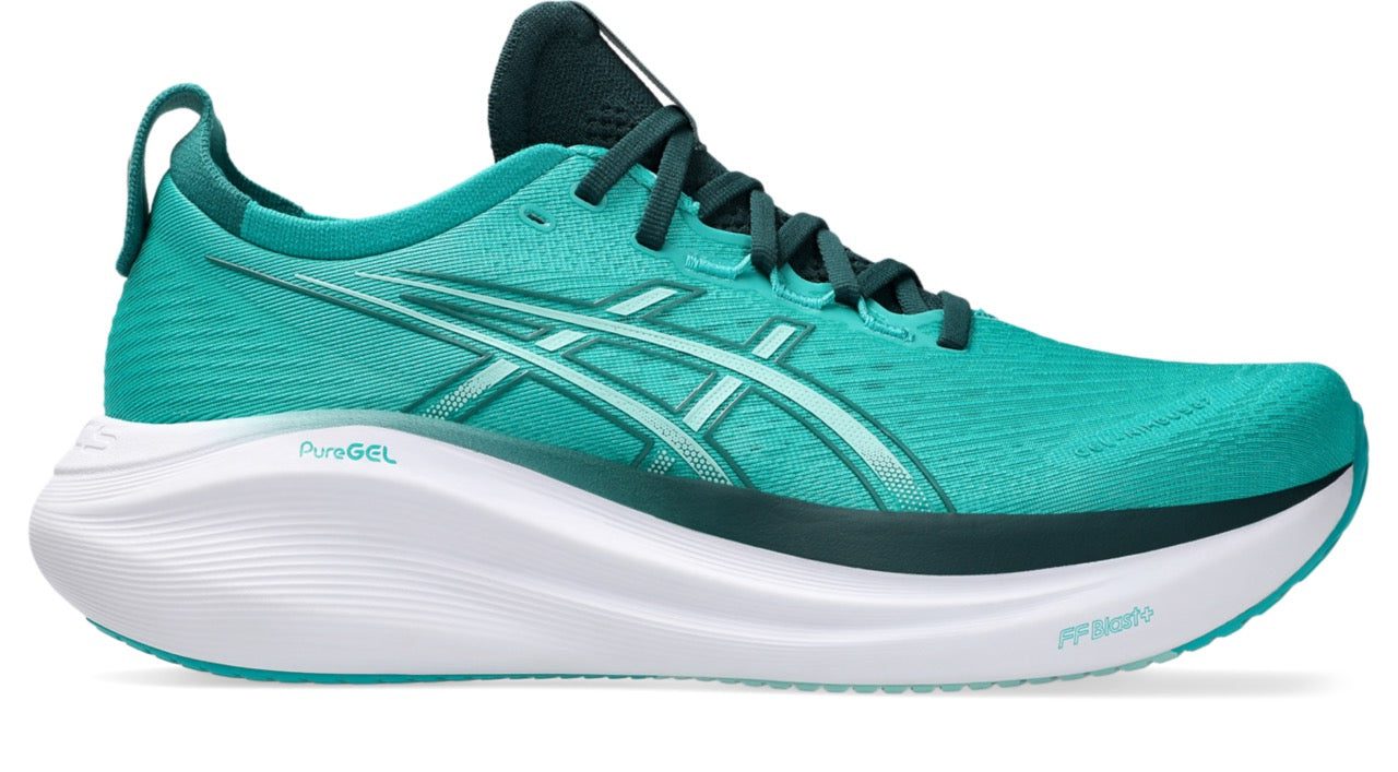 Image2_a7f6bd68-947f-4fca-8322-c4ca068a22fe Men's Gel-Nimbus 27 (400 - Wave Teal/Saxon Green) - Image 1