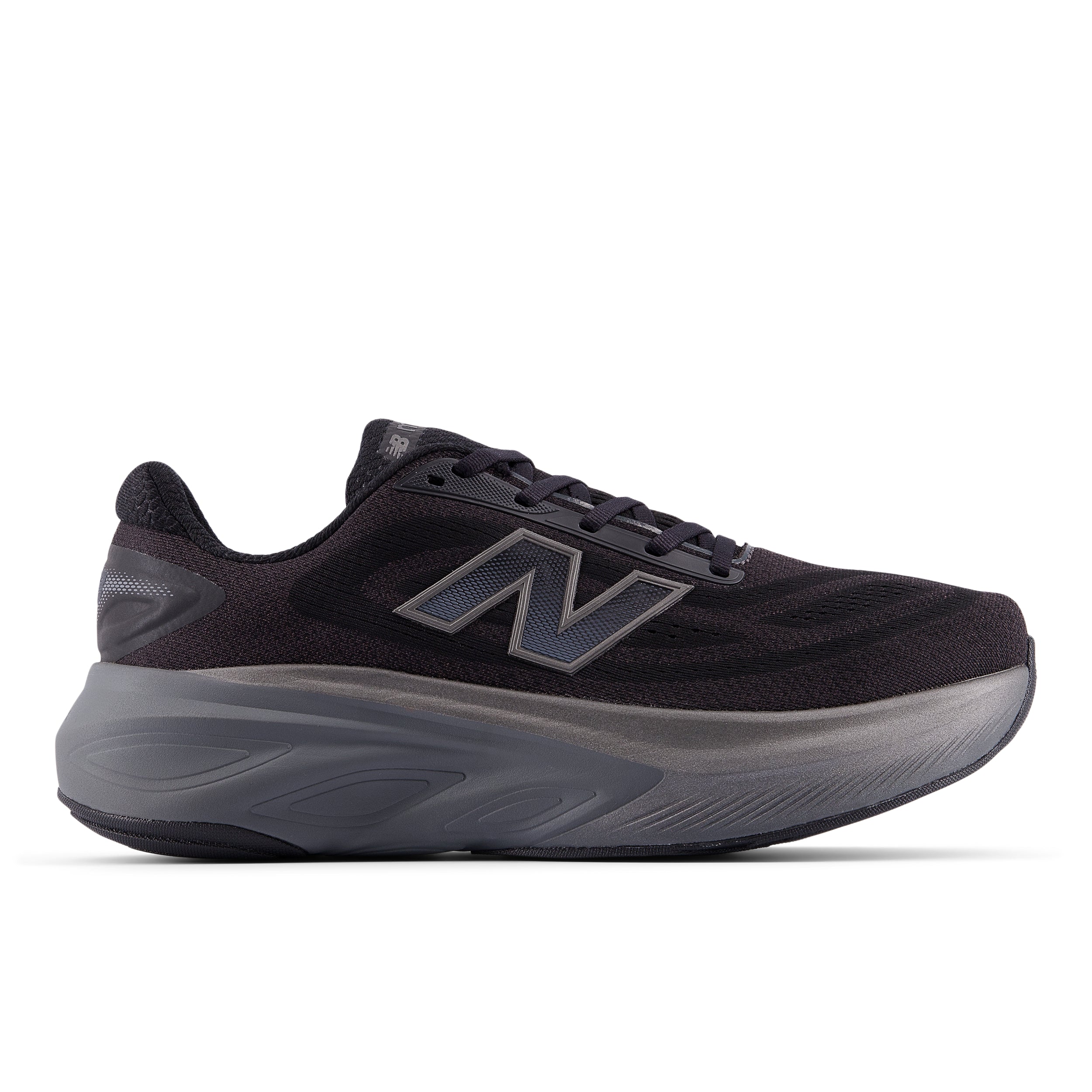 MMORLA6_2-1 Men's Fresh Foam X More v6 (LA -Black/Castlerock/Black Metallic) - Image 1