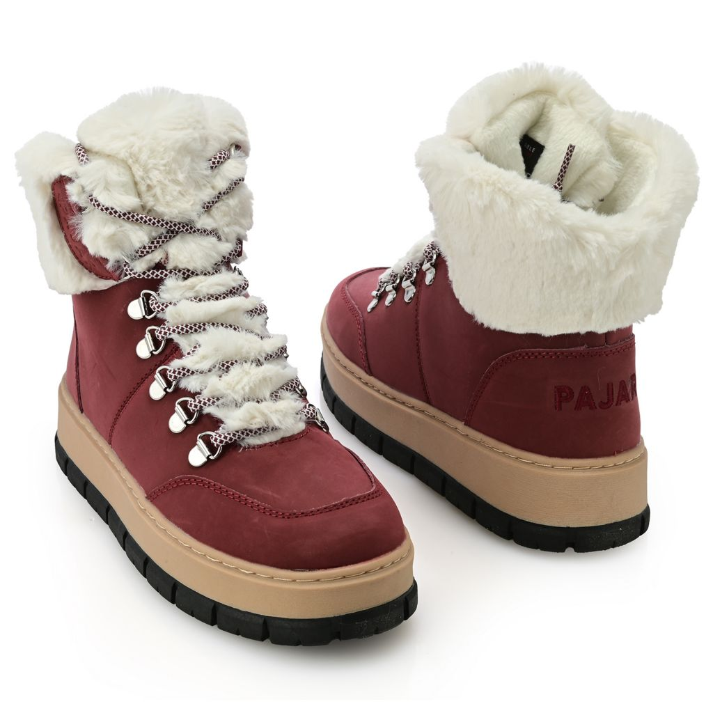 S474089-00114-00015 Pajar Canada Chalet Faux Fur Trimmed Leather Boots - Image 1