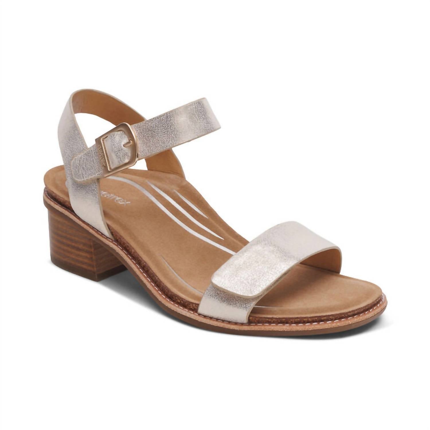 a7de8407-6a67-4b49-b48f-ea257767c137-upscale_15k-1500x1500-70 Aetrex - Women's Mae Adjustable Quarter Strap Heel - Image 1