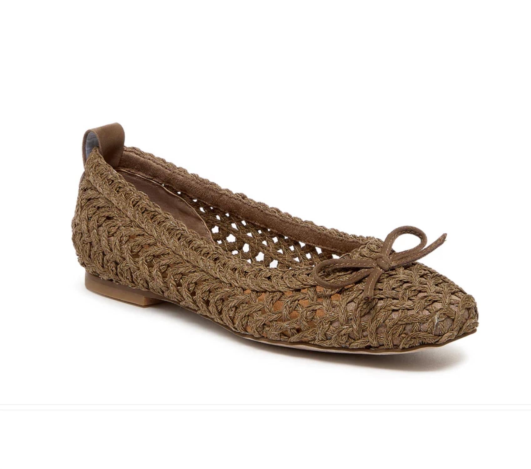 b334b1f1-ff47-49b8-bc70-ce9599e7c416-upscale_15k-1500x1500-1 Kelsi Dagger - Frankie Armadillo Crochet Ballet Flats - Image 1