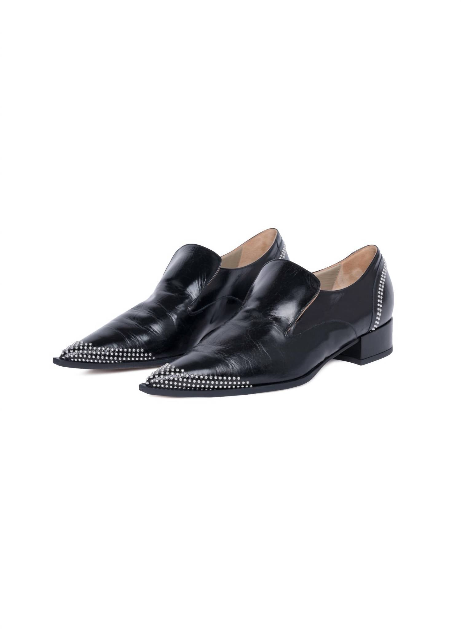 b37f8c3f-0b57-4416-95c8-72e8d37612c0-upscale_15k-1500x1500-70 Tela - Women's Melissa Studded Leather Shoe - Image 1