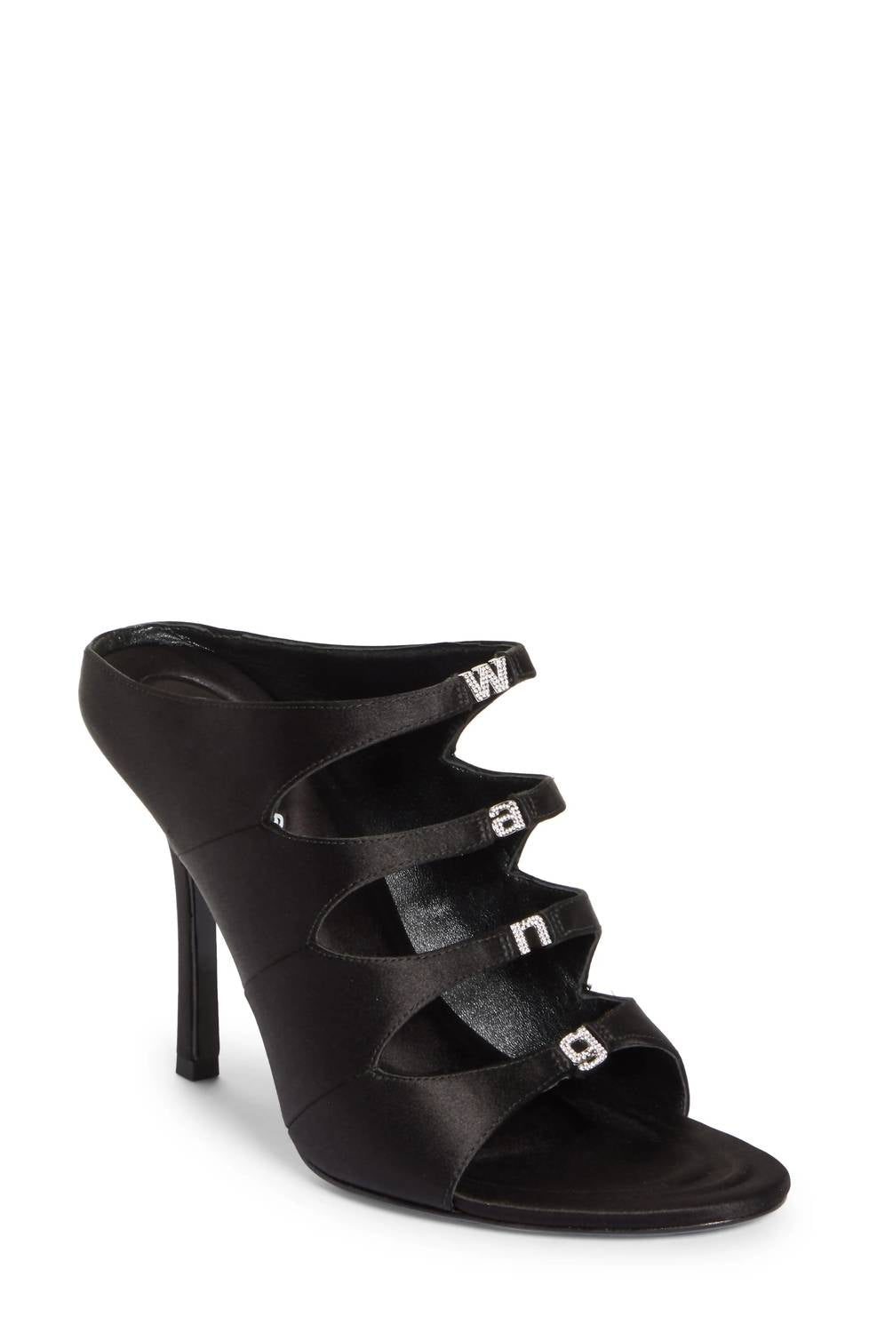 badbb890-ff34-4887-953a-c9688cb52c29-upscale_15k-1500x1500-1 Alexander Wang - Women's Satin Lolita Crystal Embellished Sandal Heels - Image 1