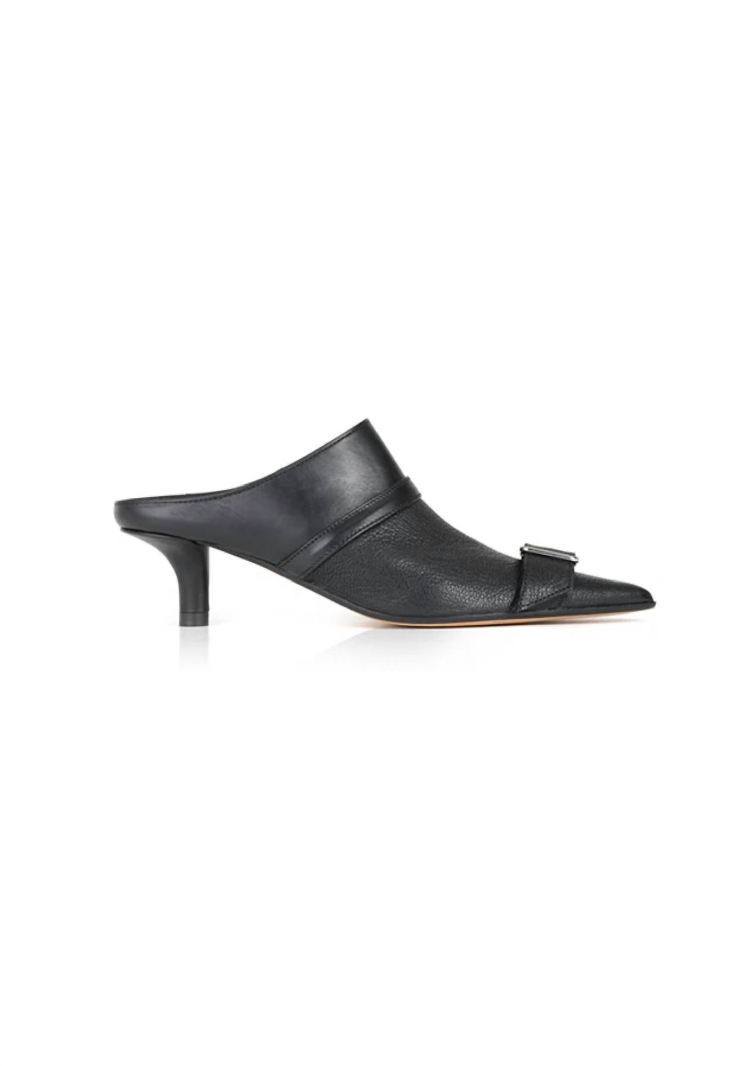 bba9f15a-1570-45f6-8034-377eb67e31e3-upscale_15k-1500x1500-70 Maison Margiela - Women's Leather Buckle Mules Heel - Image 1