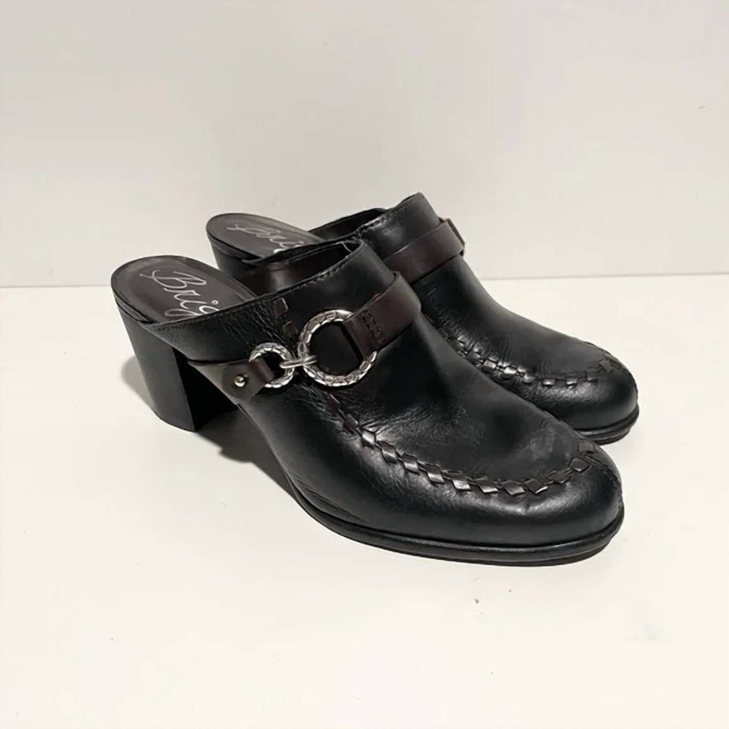 c18236e0-9e2f-479f-90e8-b0c6520527a2-upscale_15k-1500x1500-70 Brighton - Women's Gemini Mules Leather Heel - Image 1