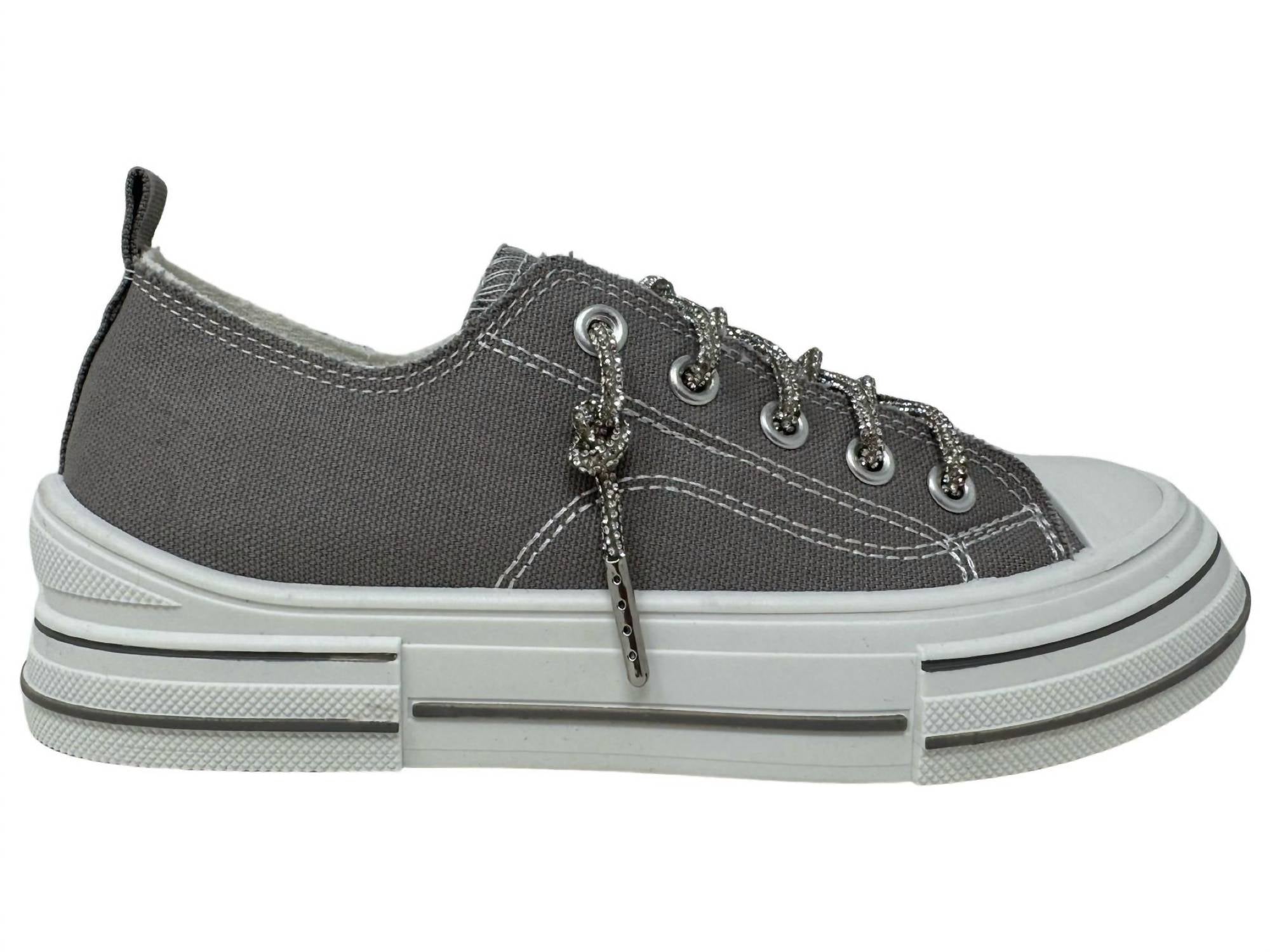 c231d57a-8ee9-48db-bad1-6d93bfc605da-upscale_15k-1500x1500-70 Very G - Women's Aman Rhinestone Lace Up Sneaker - Image 1