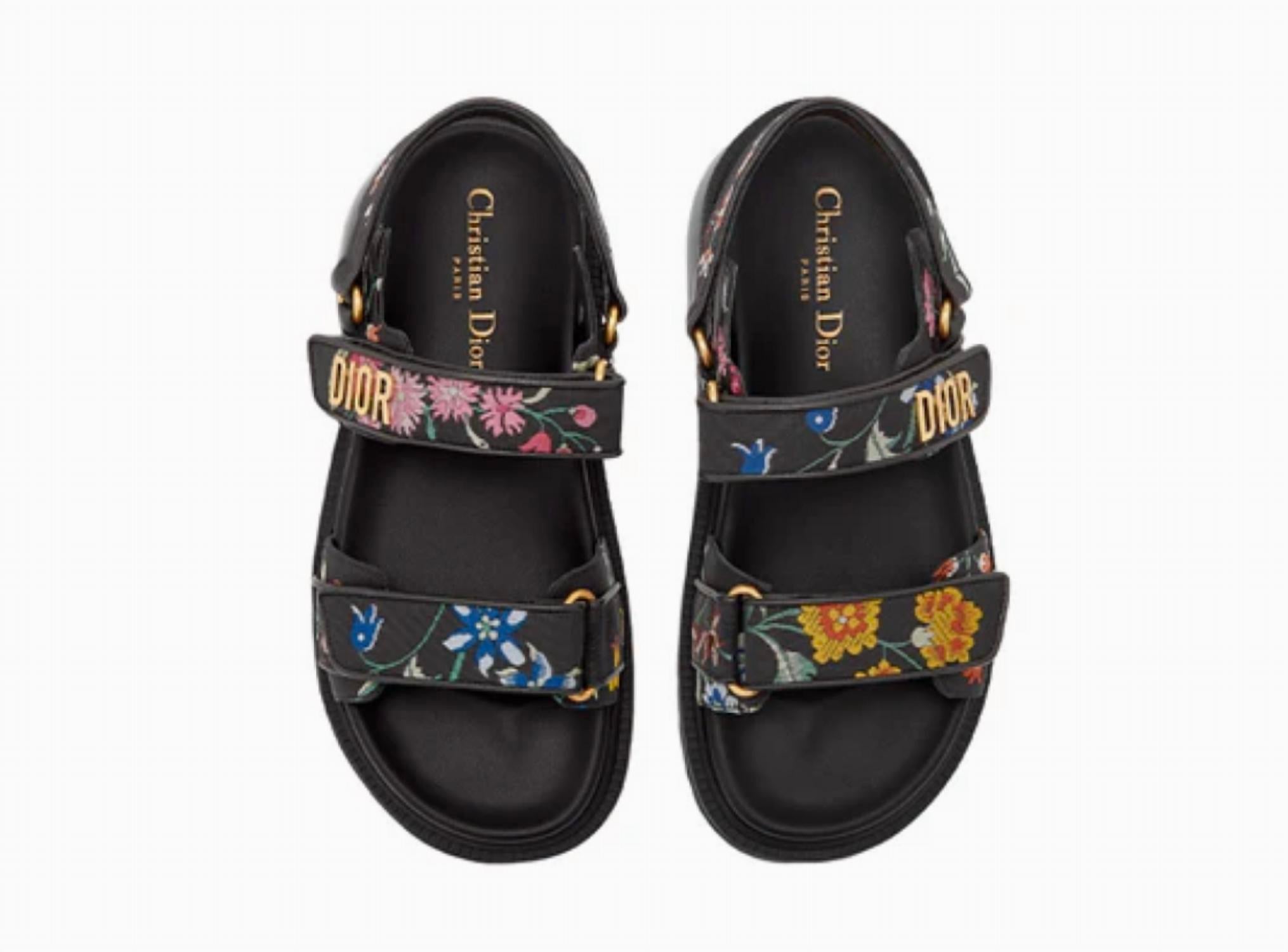 c35dbf29-28cf-44dc-880f-59842c56c4db-upscale_15k-1500x1500-1 Dior - Dioract Floral Jacquard Sandal - Image 1