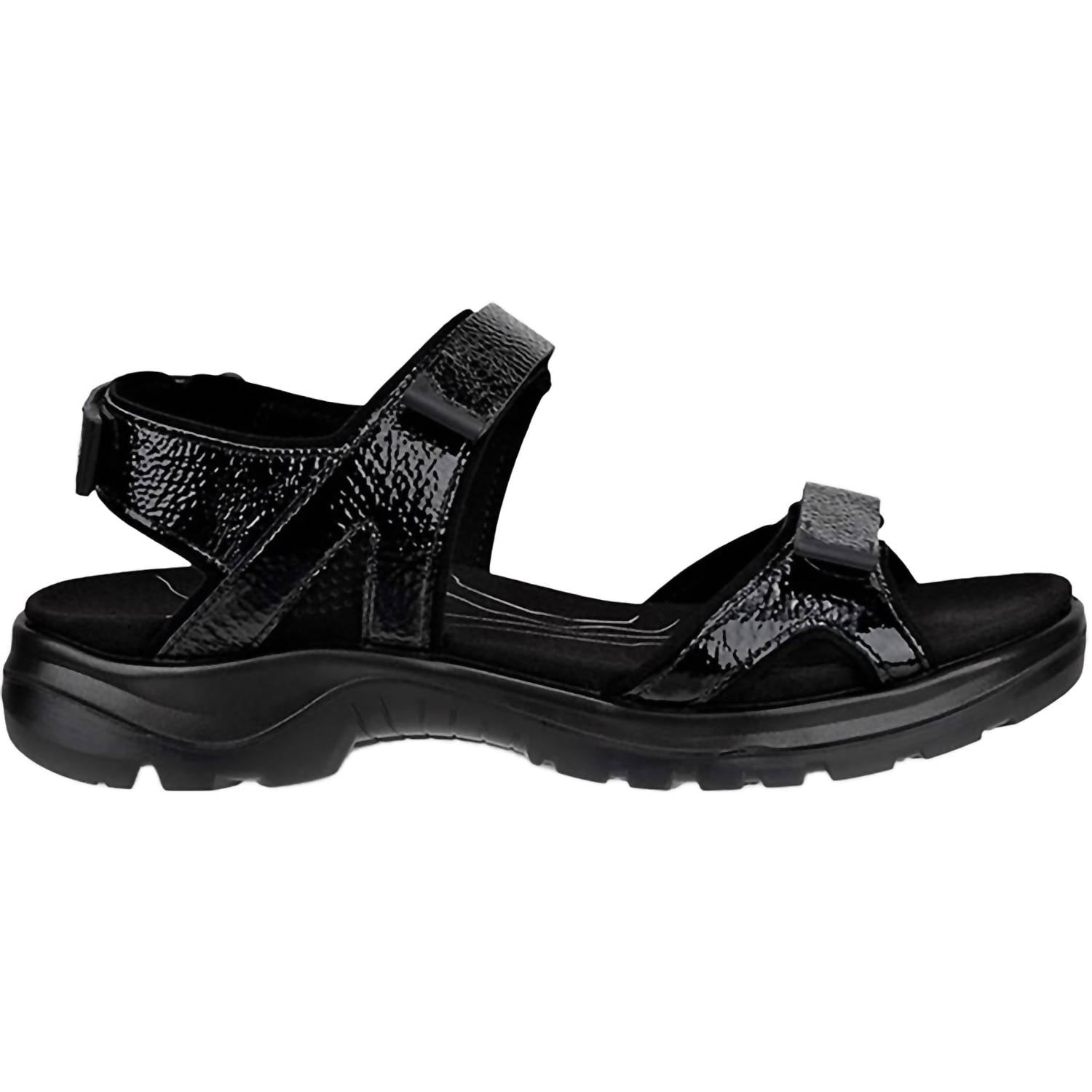 d195e1d4-3c59-4651-be2a-a2eee6fe98b5-upscale_15k-1500x1500-70 Ecco - Women's 2.0 3s Crinkle Patent Offroad Sandal - Image 1