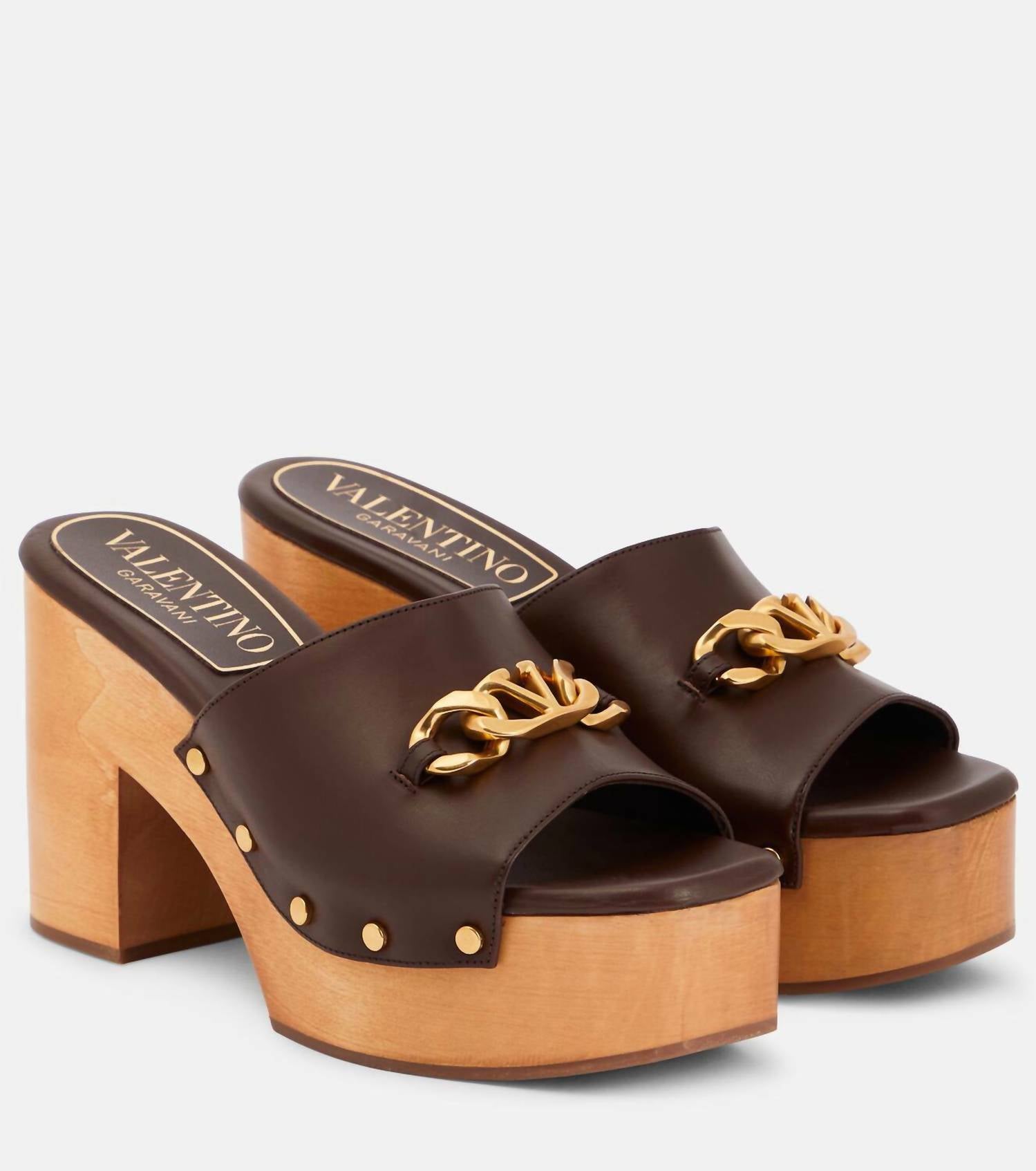 dc750f73-637f-449a-ae32-1464ead16514-upscale_15k-1500x1500-70 Valentino Garavani - Women's Vlogo Chain Leather Mules - Image 1