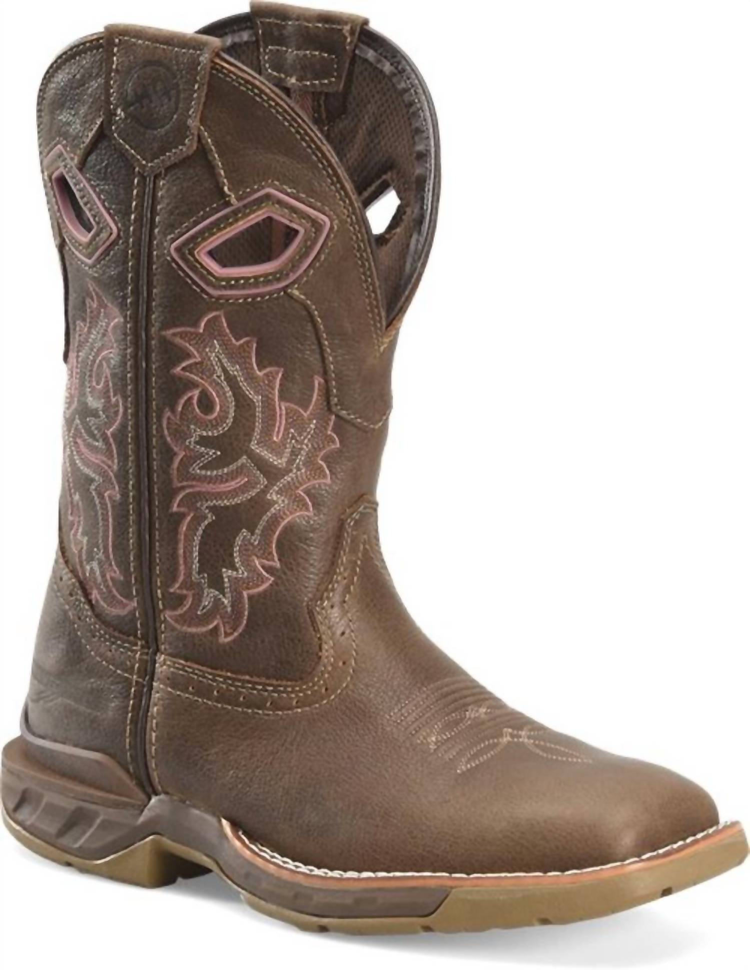 e6b01c4a-928d-4bb0-a39c-addcbb4eb722-upscale_15k-1500x1500-70 Double-H Boots - Women's Comp-toe Ari Work Boot - Image 1