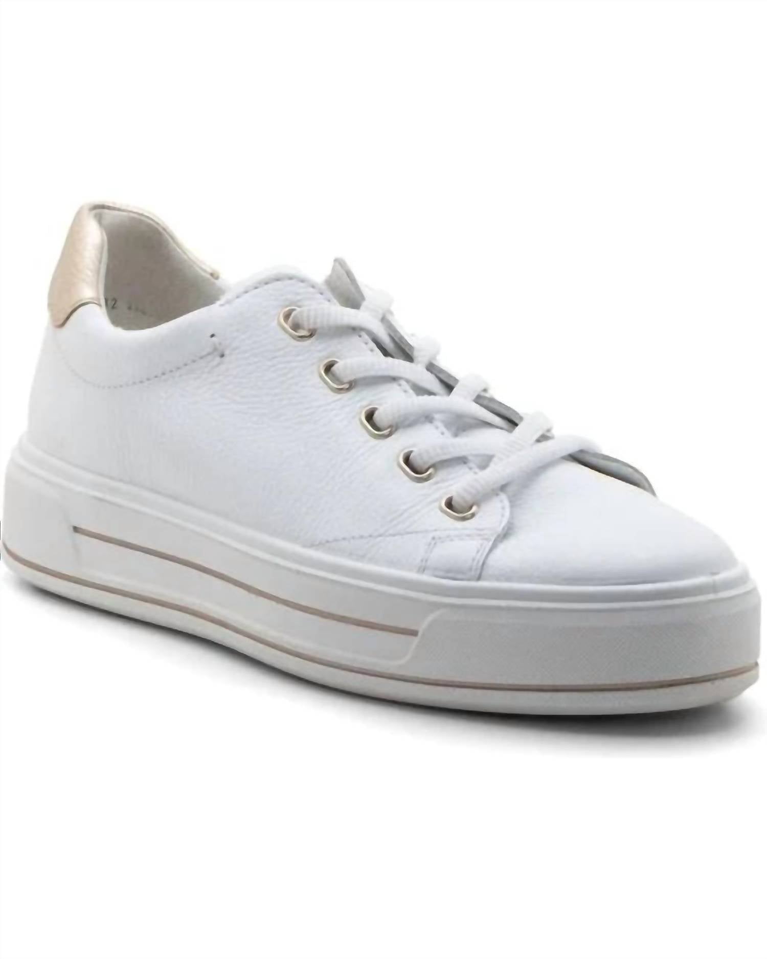 ed64216e-1049-44ac-9d63-b44acceec60d-upscale_15k-1500x1500-70 Ara - Women's Crystal Elastic Lace Platform Cupsole Sneaker - Image 1