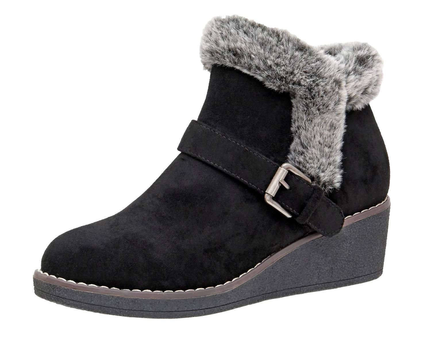 fadffeb5-9885-480b-a7c2-c8db612672b2-upscale_15k-1500x1500-70 Cushionaire - Women's Rhodes Faux Suede Winter Booties - Image 1