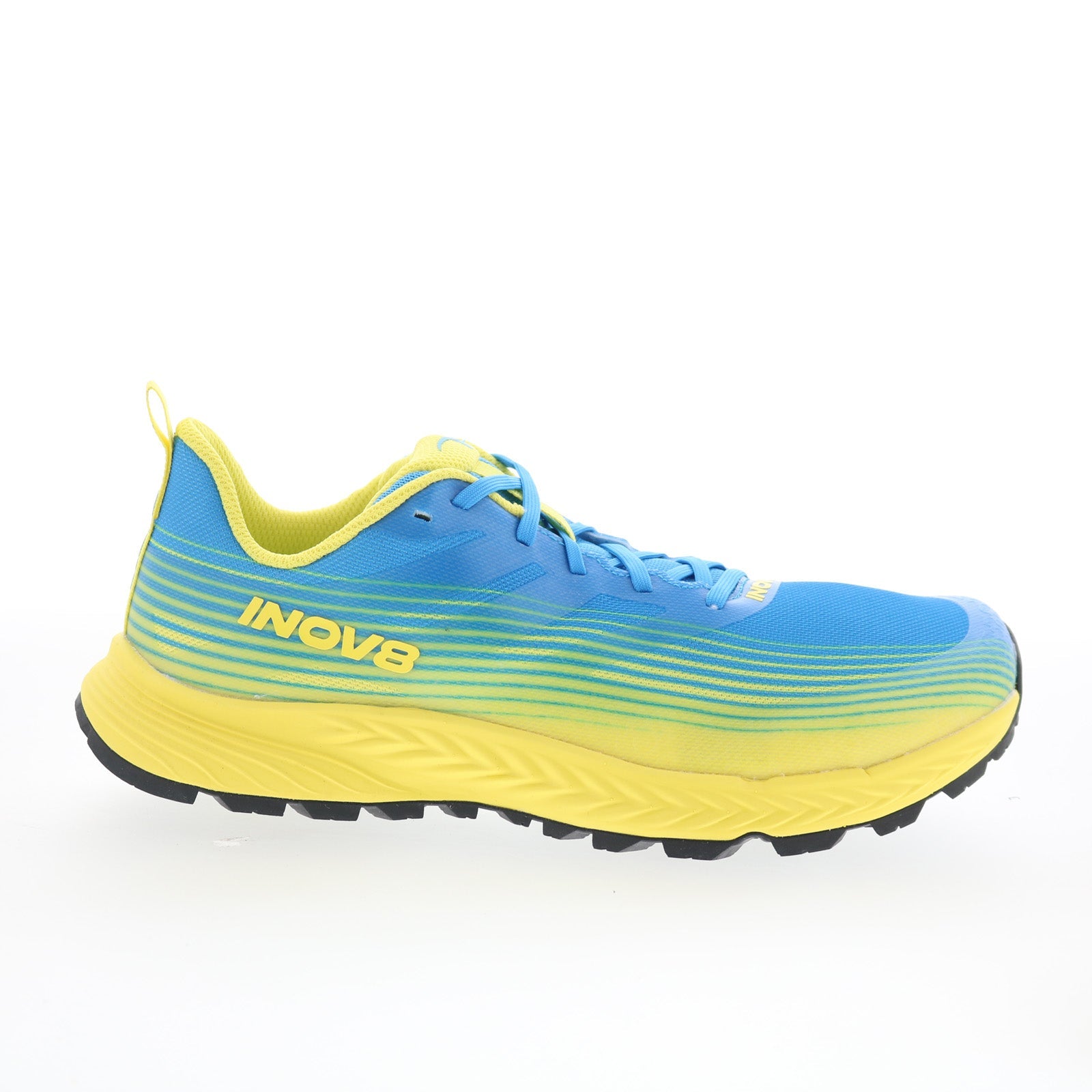 001150-blyw_trailfly_speed_blue_yellow_01_35bfc631-8cd6-4171-b246-b5e7f99163ba Inov-8 TrailFly Speed 001150-BLYW Mens Blue Wide Athletic Hiking Shoes - Image 1