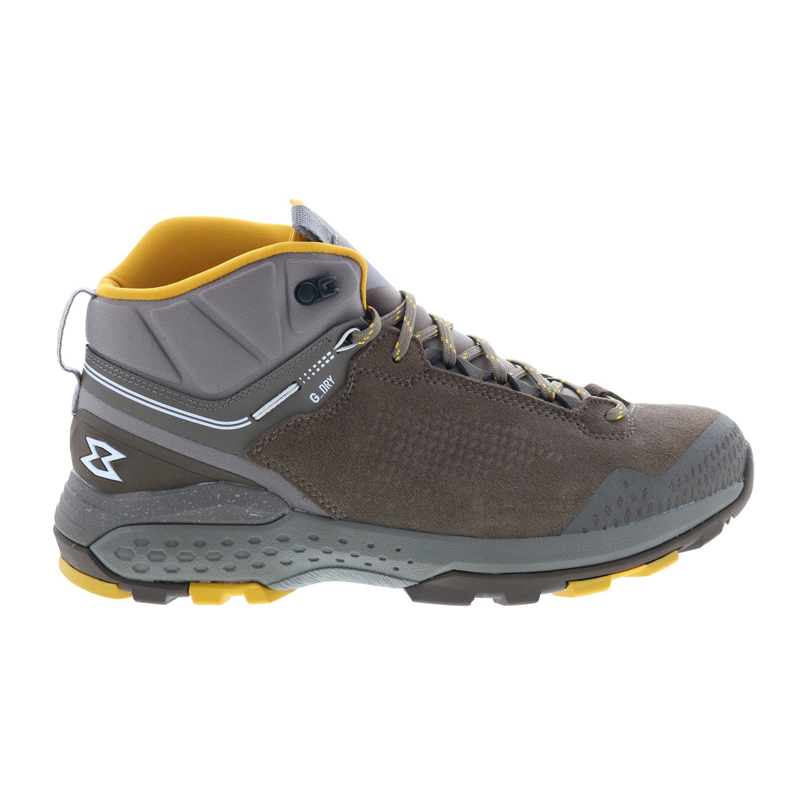 002564_groove_mid_g-dry_taupe_yellow_reshoot_01 Garmont Groove Mid G-Dry 002564 Mens Brown Suede Athletic Hiking Shoes - Image 1