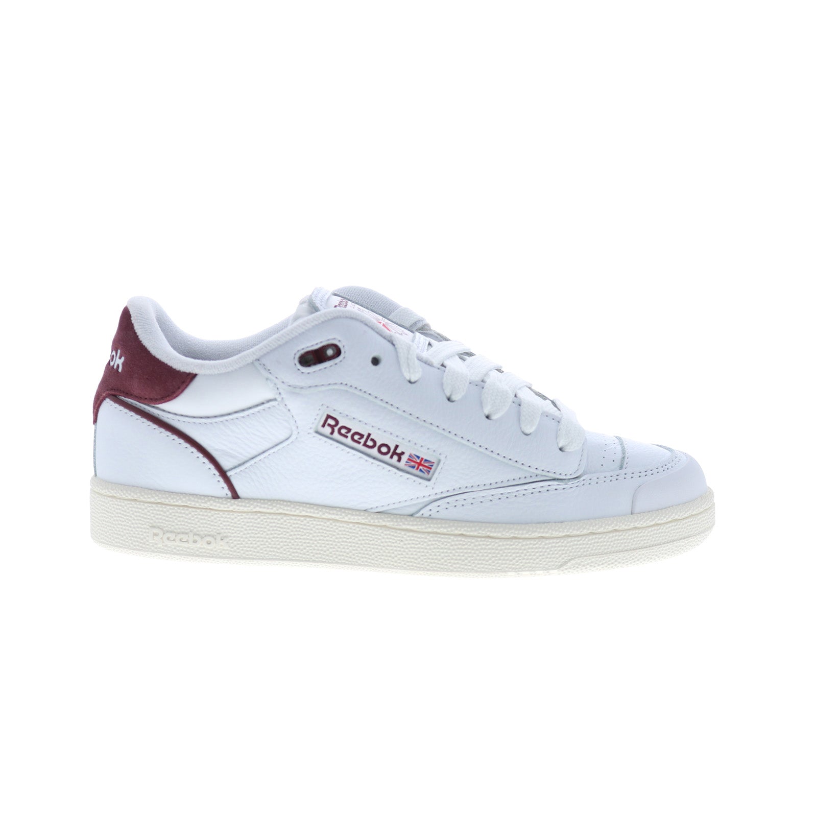 100032938_ftwwht_clabur_chal_reshoot_01 Reebok Club C Bulc Mens White Leather Lace Up Lifestyle Sneakers Shoes - Image 1