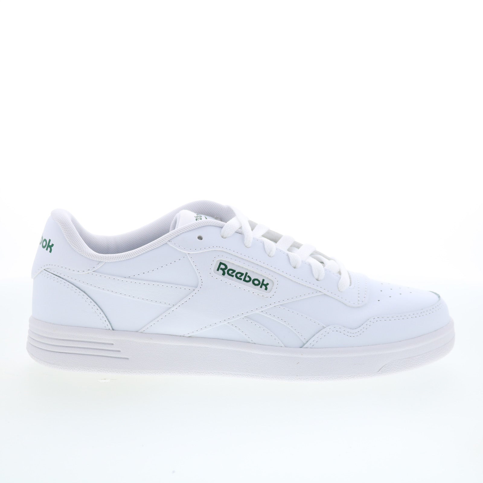 100201921_reebok_court_advance_ftwwht_ftwwht_clog_01_edc6f728-f923-4d0f-9b4c-d03e86c9d252 Reebok Court Advance Mens White Leather Lace Up Lifestyle Sneakers Shoes - Image 1
