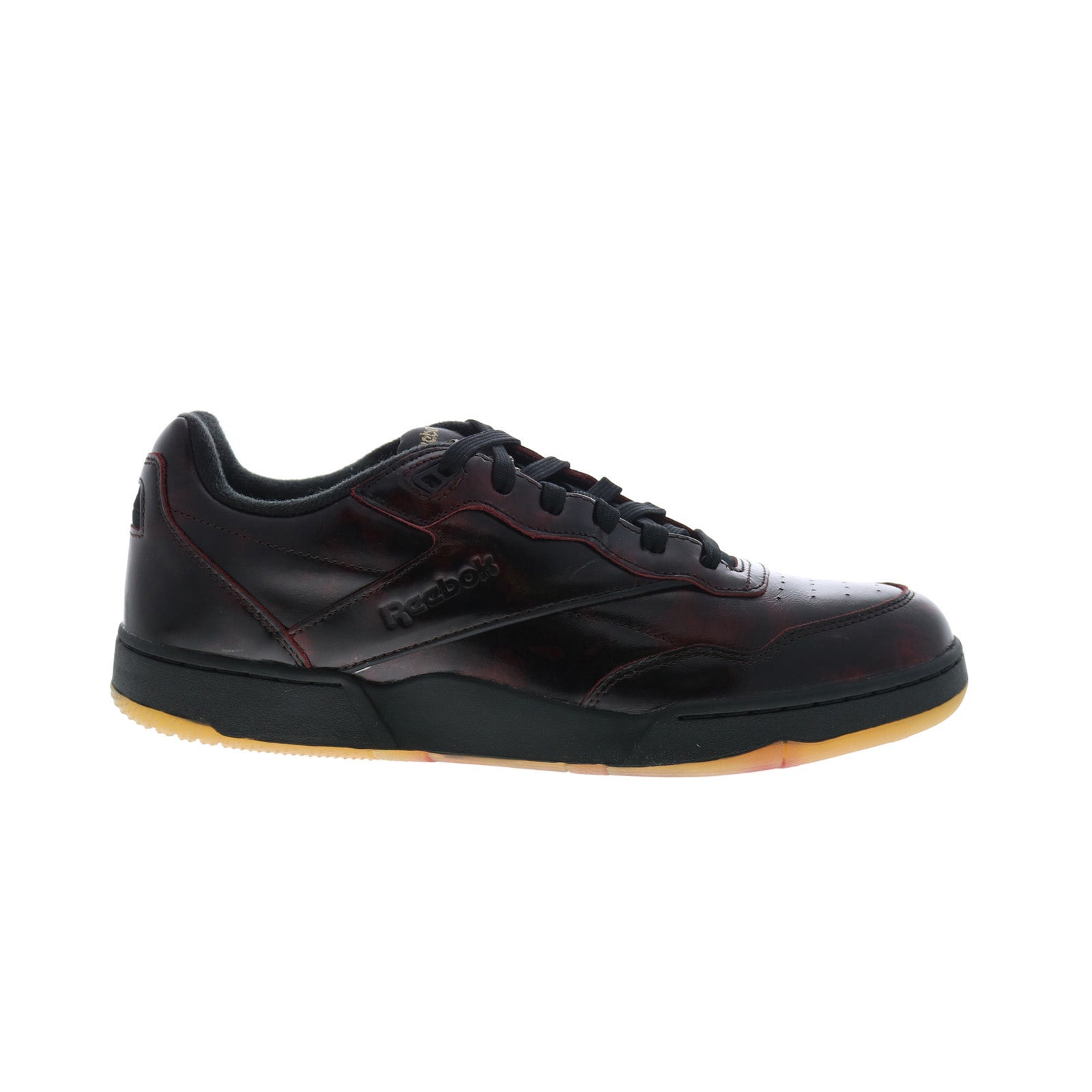 100210965_red_black_red_reshoot_01 Reebok BB 4000 II Mens Red Leather Lace Up Lifestyle Sneakers Shoes - Image 1