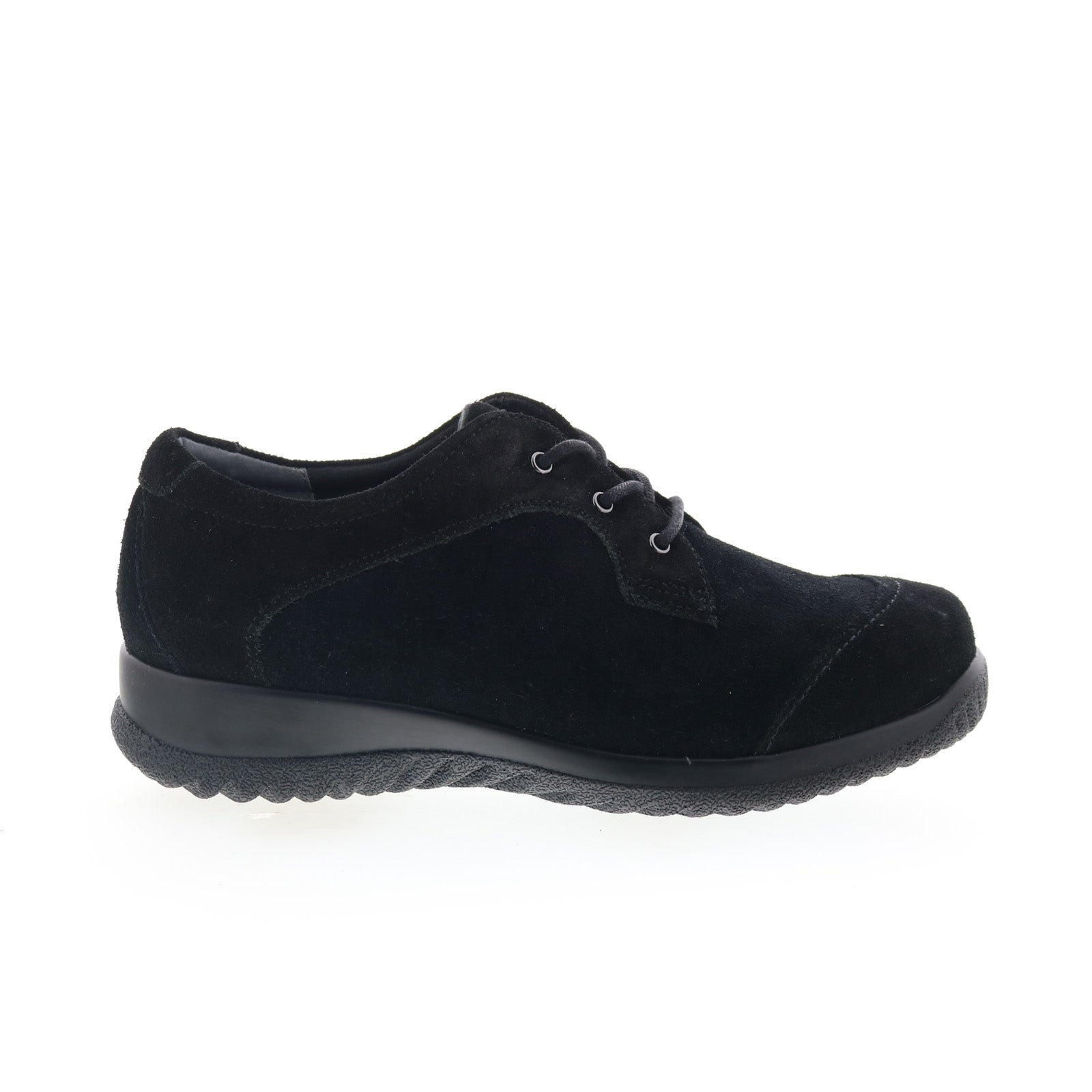 10573-53_hope_black-img4_01_88a81a52-540e-4267-a362-4515f24f06da Drew Hope 10573-53 Mens Black Extra Wide Suede Lifestyle Sneakers Shoes - Image 1