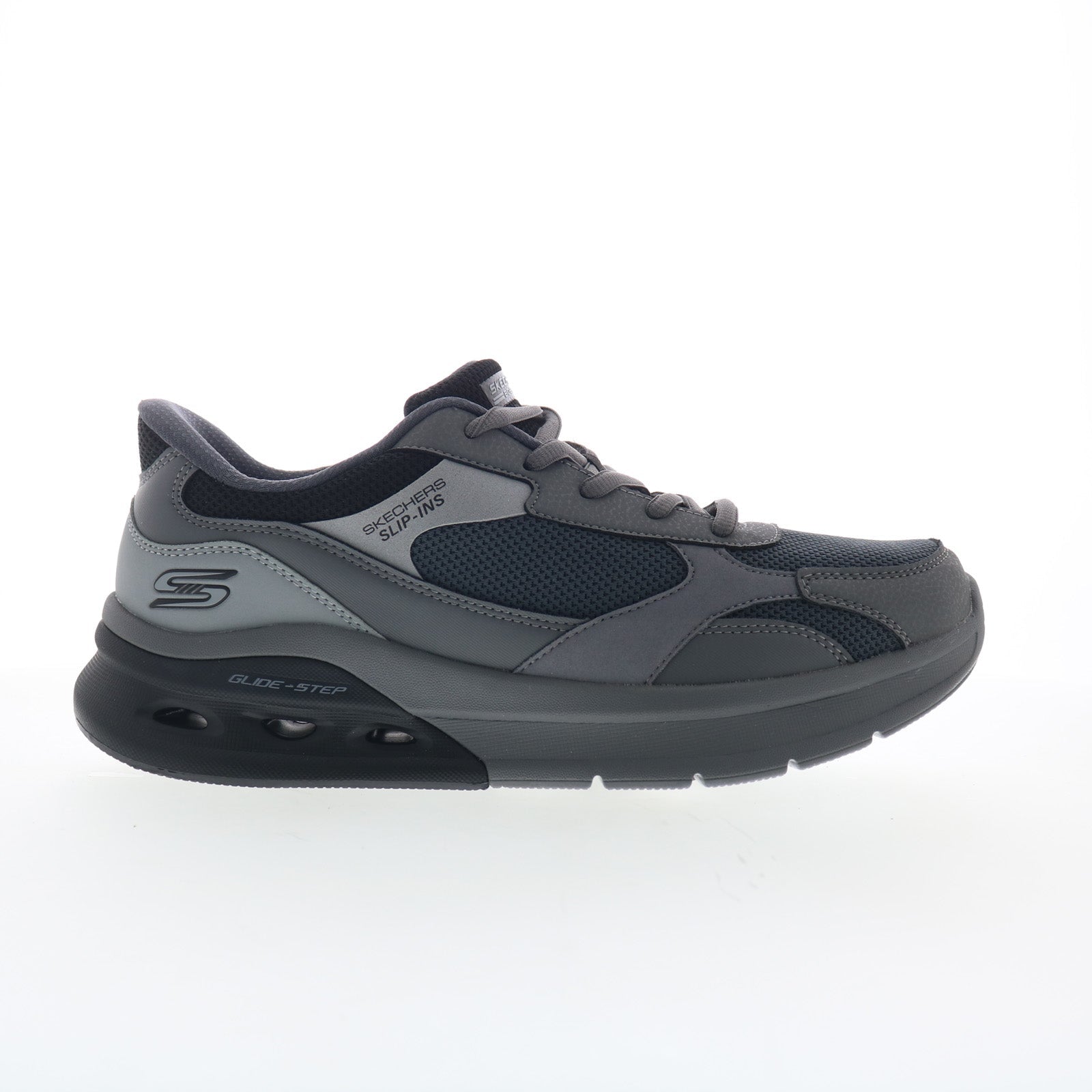 118342-bkmt_slip_ins_bobs_arc_waves_2_0_class_order_black_multi_01_6f981ce5-9782-490c-8e80-00ecaba1469e Skechers Bobs Arc Waves 2.0 118342-BKMT Mens Black Lifestyle Sneakers Shoes - Image 1