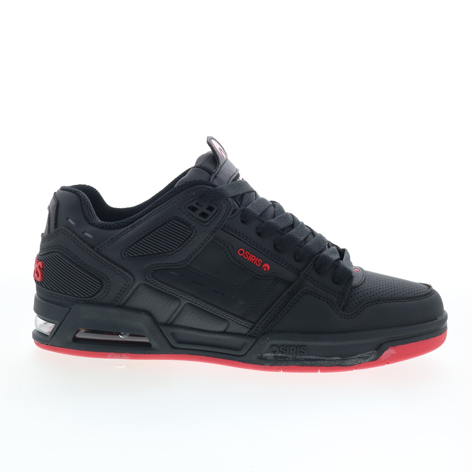 1308-131_peril_black_red_01_2b26db0b-b34f-4309-acac-0a12fd4ee718 Osiris Peril 1308 131 Mens Black Skate Inspired Sneakers Shoes - Image 1
