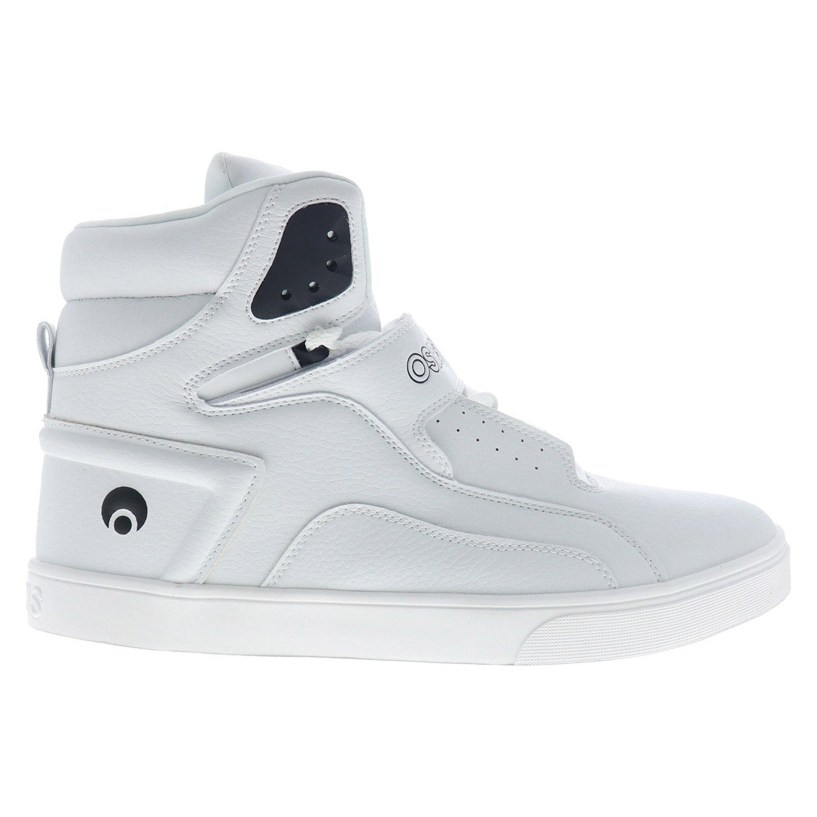 1372-282_white_black_white_reshoot_01 Osiris Rize Ultra 1372 282 Mens White Skate Inspired Sneakers Shoes - Image 1