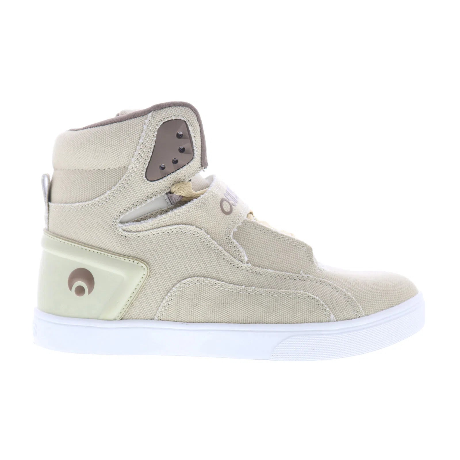 1372_2908_rize_ultra_sand_white_brown_reshoot_01 Osiris Rize Ultra 1372 2908 Mens Beige Canvas Skate Inspired Sneakers Shoes - Image 1