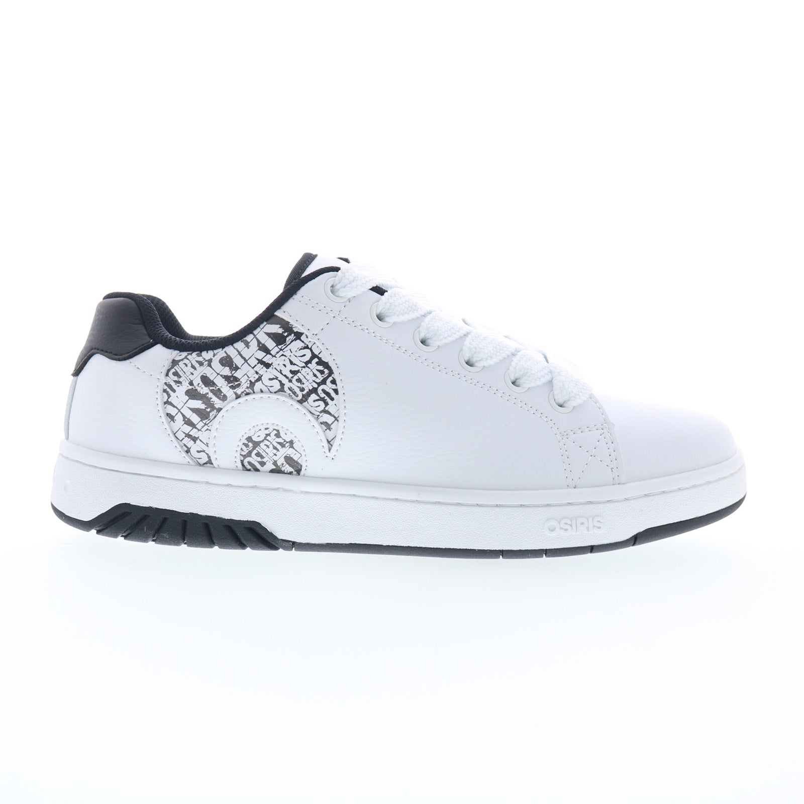 1378_282_troma_alt_white_black_white_01_d20b7068-8c5f-4620-8d75-fc08e634c53e Osiris Troma ALT 1378 282 Mens White Skate Inspired Sneakers Shoes - Image 1