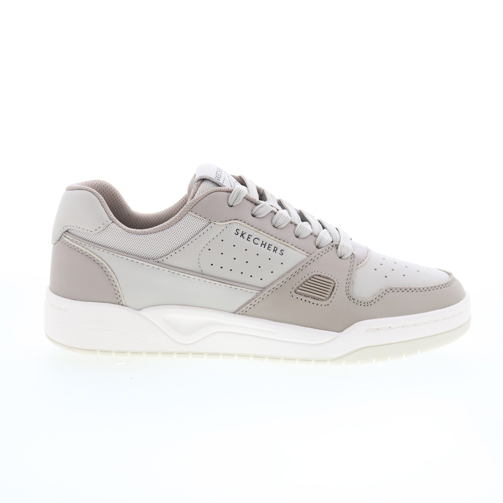 183921-stn_koopa_harry_kane_court_stone_01_c6f7d0b1-3c38-43ce-93fb-45dcb5f95ee3 Skechers Off Pitch Koopa Harry Kane Court Mens Gray Sneakers Shoes - Image 1