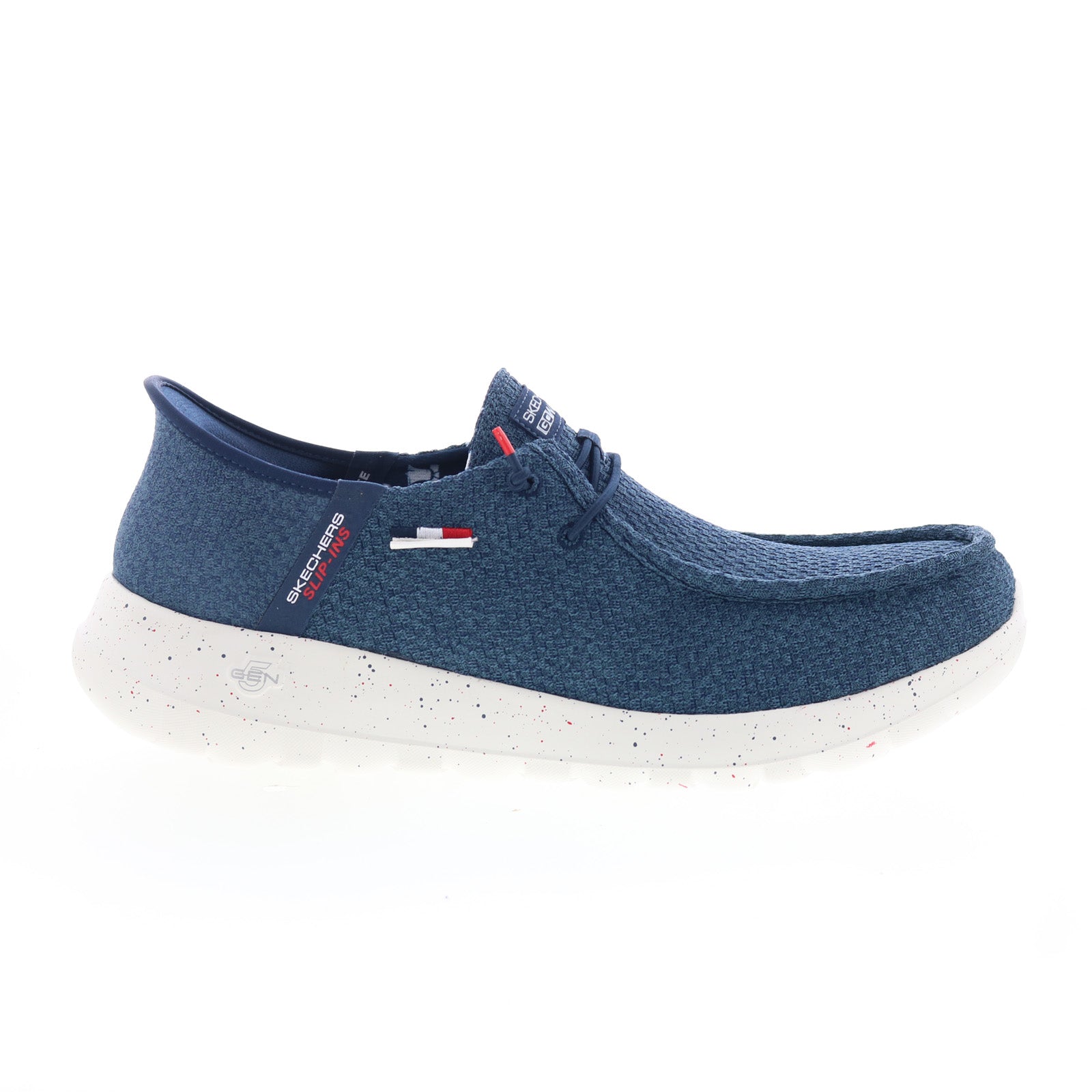 216774-nvy_go_walk_max_the_american_dream_navy_01_8b5fd7c9-5332-48e6-acf7-763a40d8446b Skechers Slip-Ins Go Walk Max The American Dream Mens Blue Sneakers Shoes - Image 1